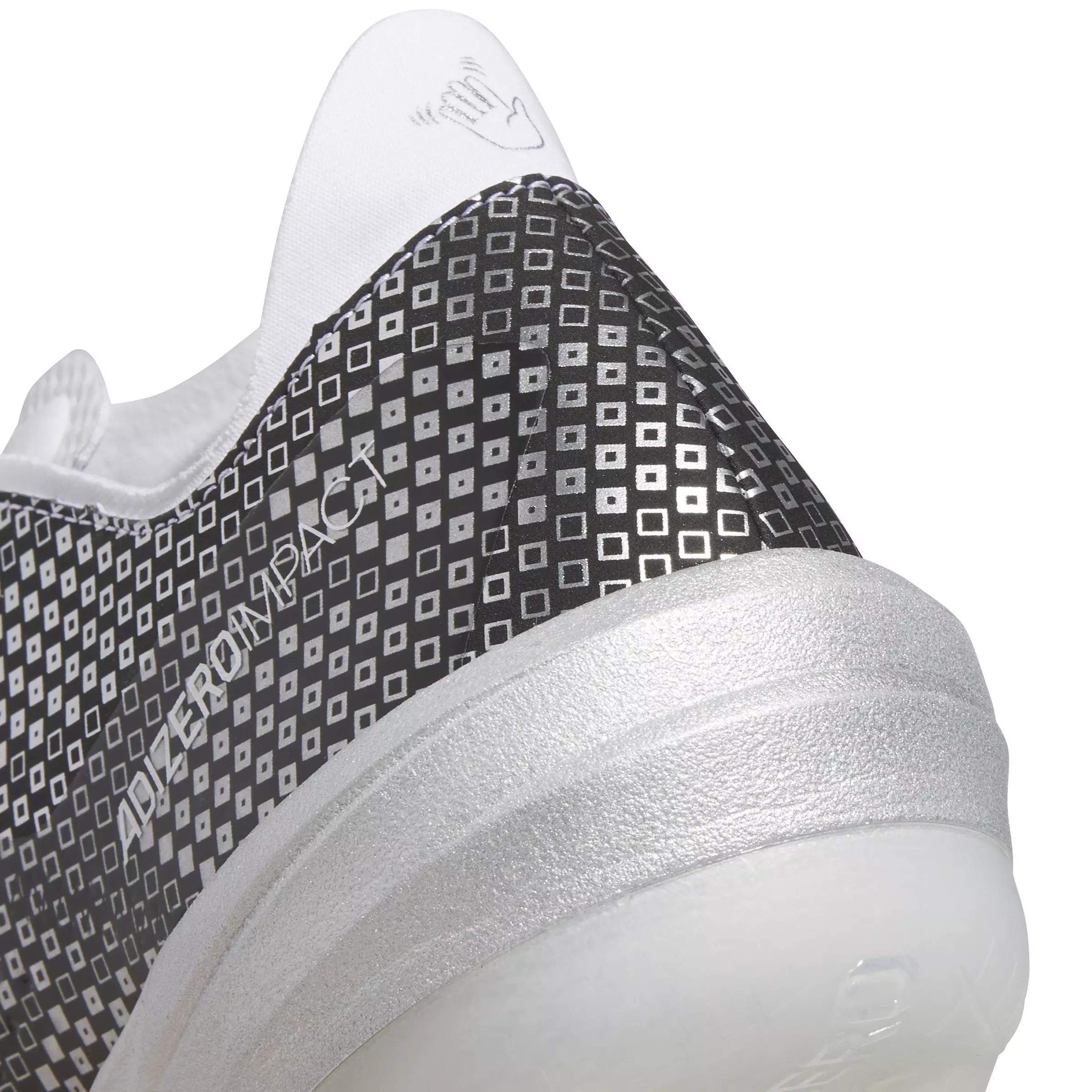 adidas Adizero Impact TPU Warp Speed "Ftwr White/Core Black/Silver Metallic" Men's Baseball Cleat - WHITE/BLACK/SILVER