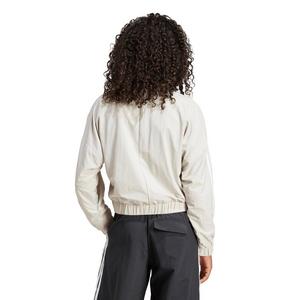 adidas Women's Essentials 3-Stripes Lifestyle Woven Bomber Jacket - Beige