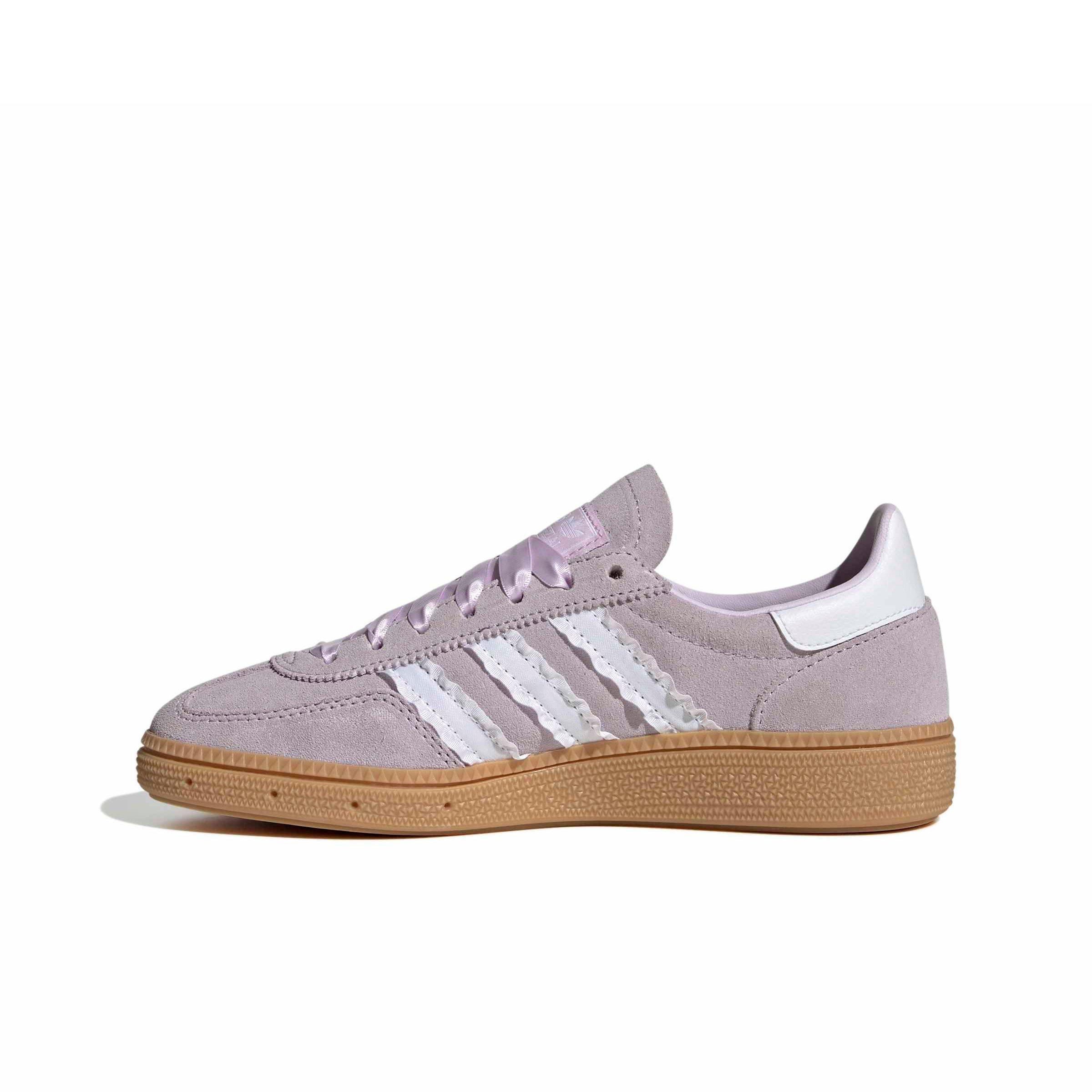 adidas Originals Handball Spezial "Ice Lavender/Ftwr White/Gum 3" Grade School Girls' Shoe - LAVENDER/WHITE/GUM