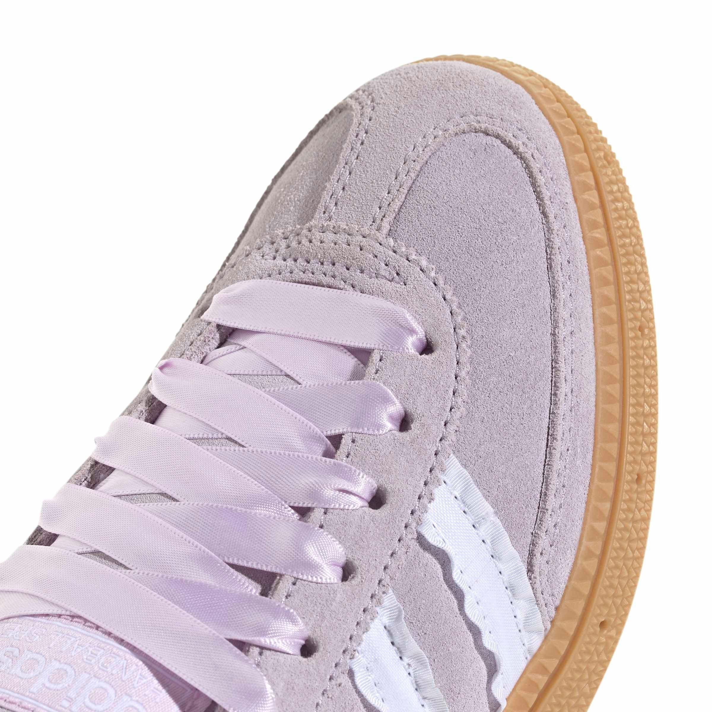 adidas Originals Handball Spezial "Ice Lavender/Ftwr White/Gum 3" Grade School Girls' Shoe - LAVENDER/WHITE/GUM