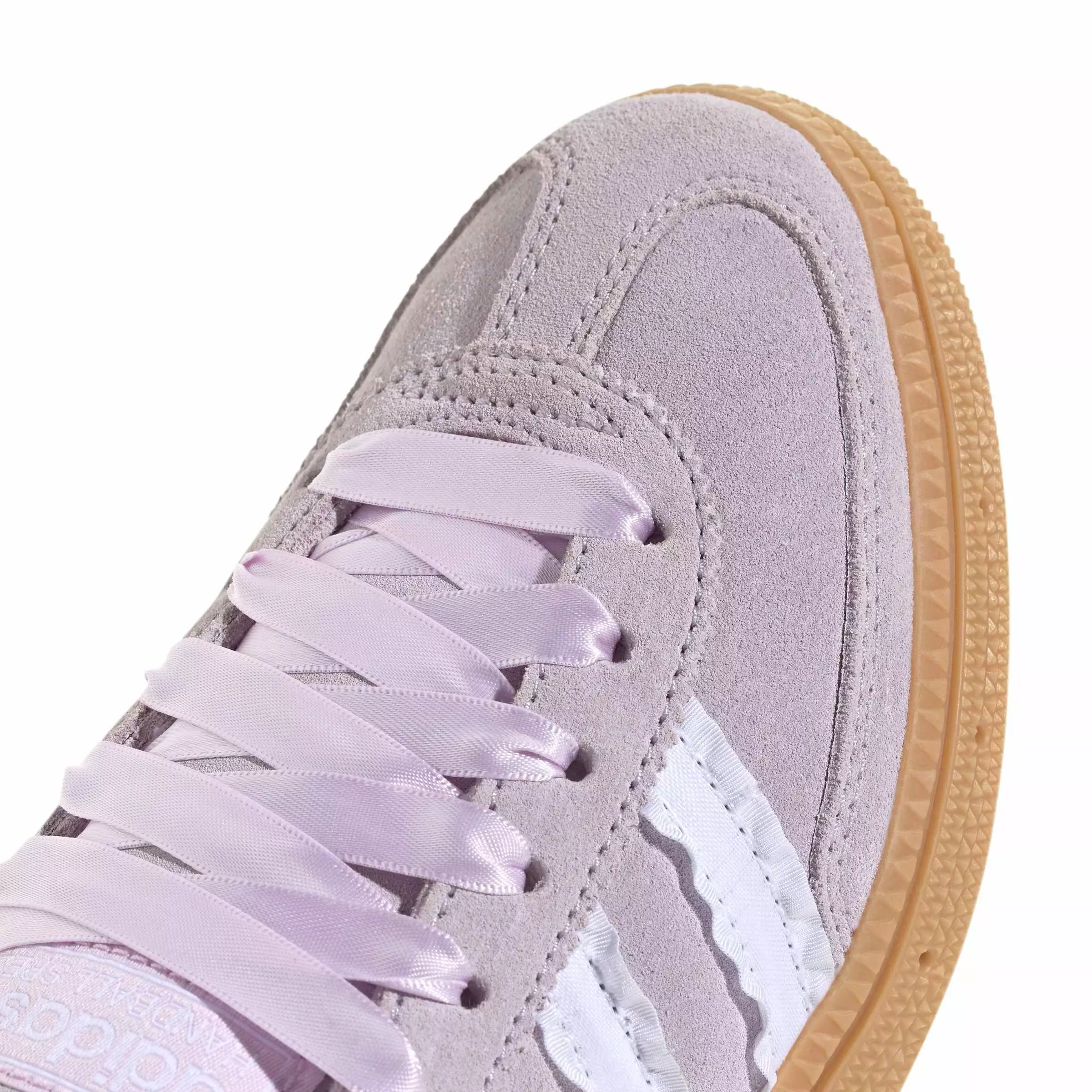 adidas Originals Handball Spezial "Ice Lavender/Ftwr White/Gum 3" Grade School Girls' Shoe - LAVENDER/WHITE/GUM