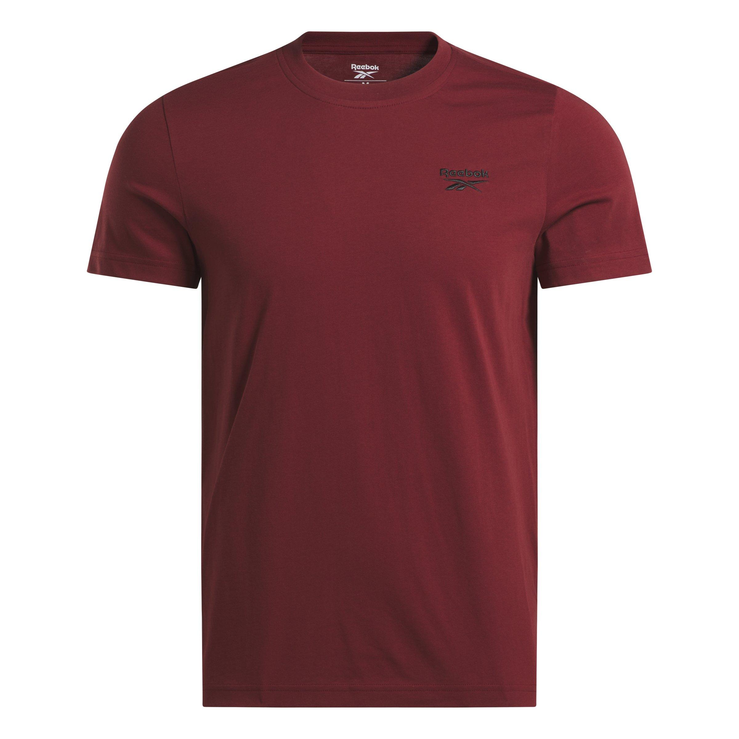 Reebok Men's Identity Classics Shirt-Maroon - MAROON Thumbnail View 4