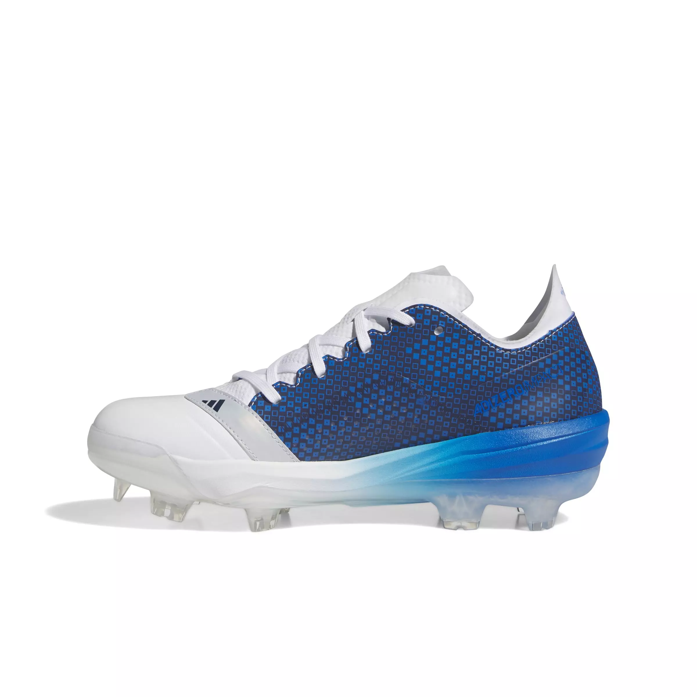 adidas Adizero Impact TPU Warp Speed "White/Team Navy Blue 2/Bright Royal" Men's Baseball Cleat - WHITE/NAVY/ROYAL