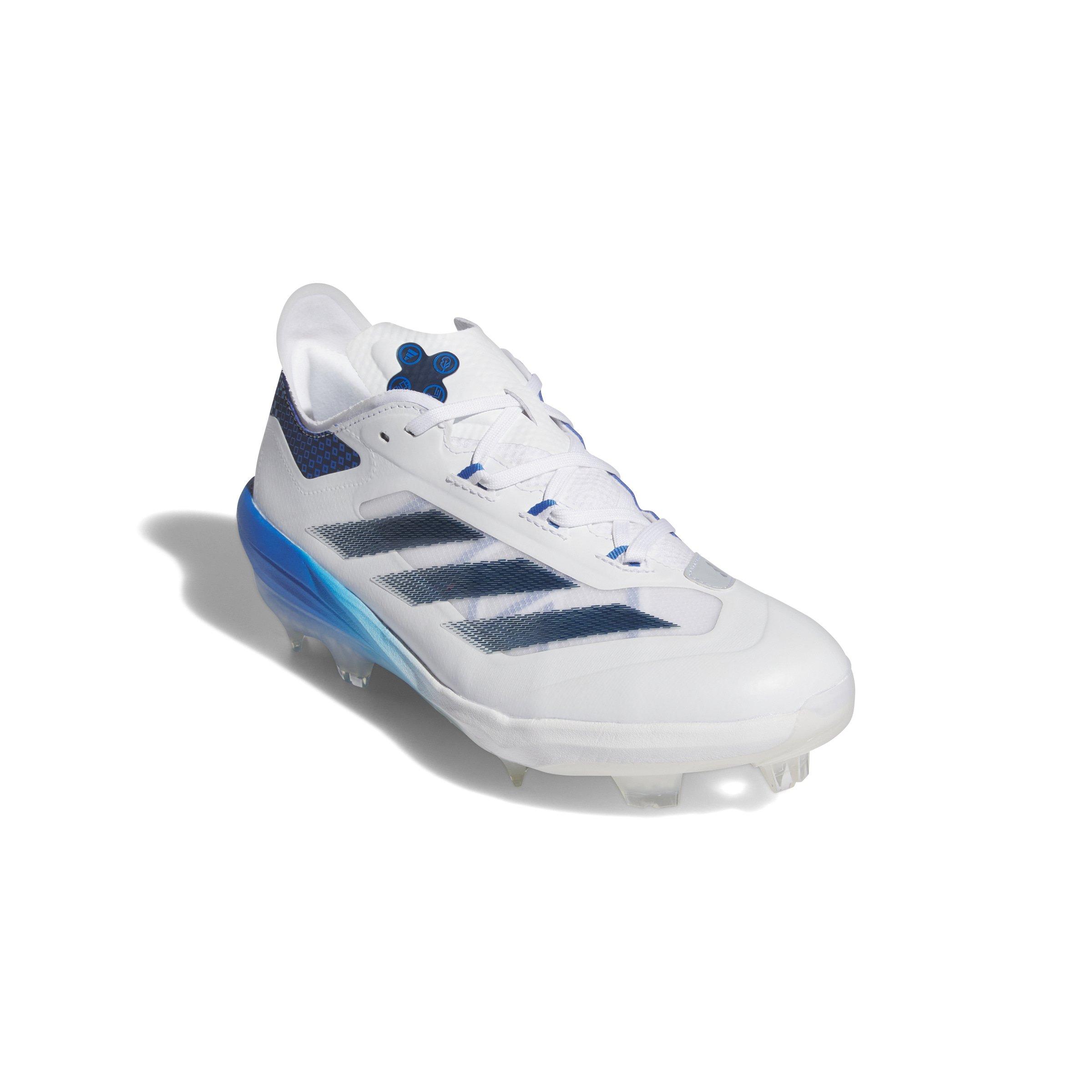 adidas Adizero Impact TPU Warp Speed "White/Team Navy Blue 2/Bright Royal" Men's Baseball Cleat - WHITE/NAVY/ROYAL Thumbnail View 3