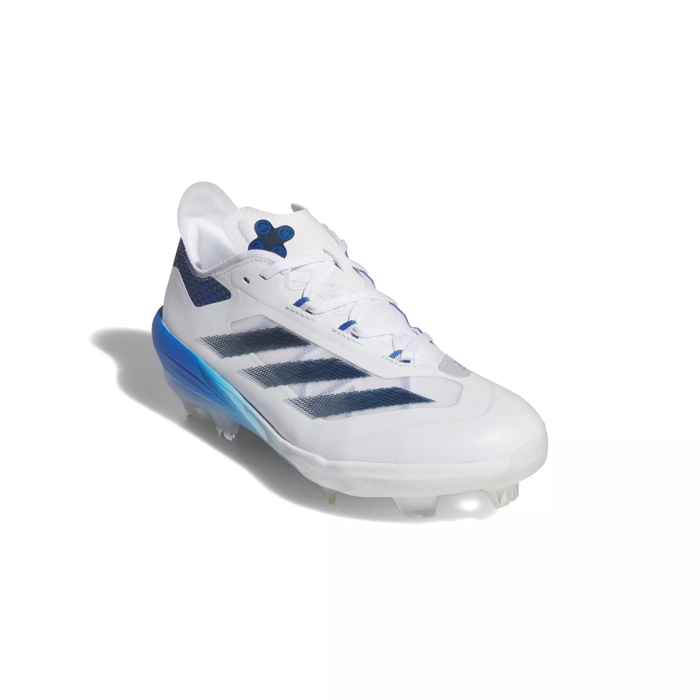 adidas Adizero Impact TPU Warp Speed "White/Team Navy Blue 2/Bright Royal" Men's Baseball Cleat - WHITE/NAVY/ROYAL