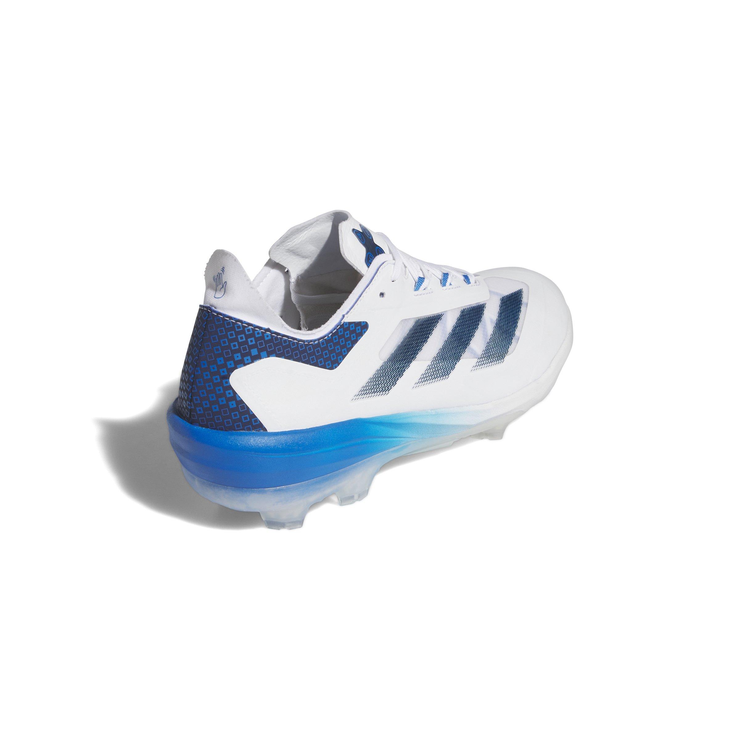 adidas Adizero Impact TPU Warp Speed "White/Team Navy Blue 2/Bright Royal" Men's Baseball Cleat - WHITE/NAVY/ROYAL Thumbnail View 4