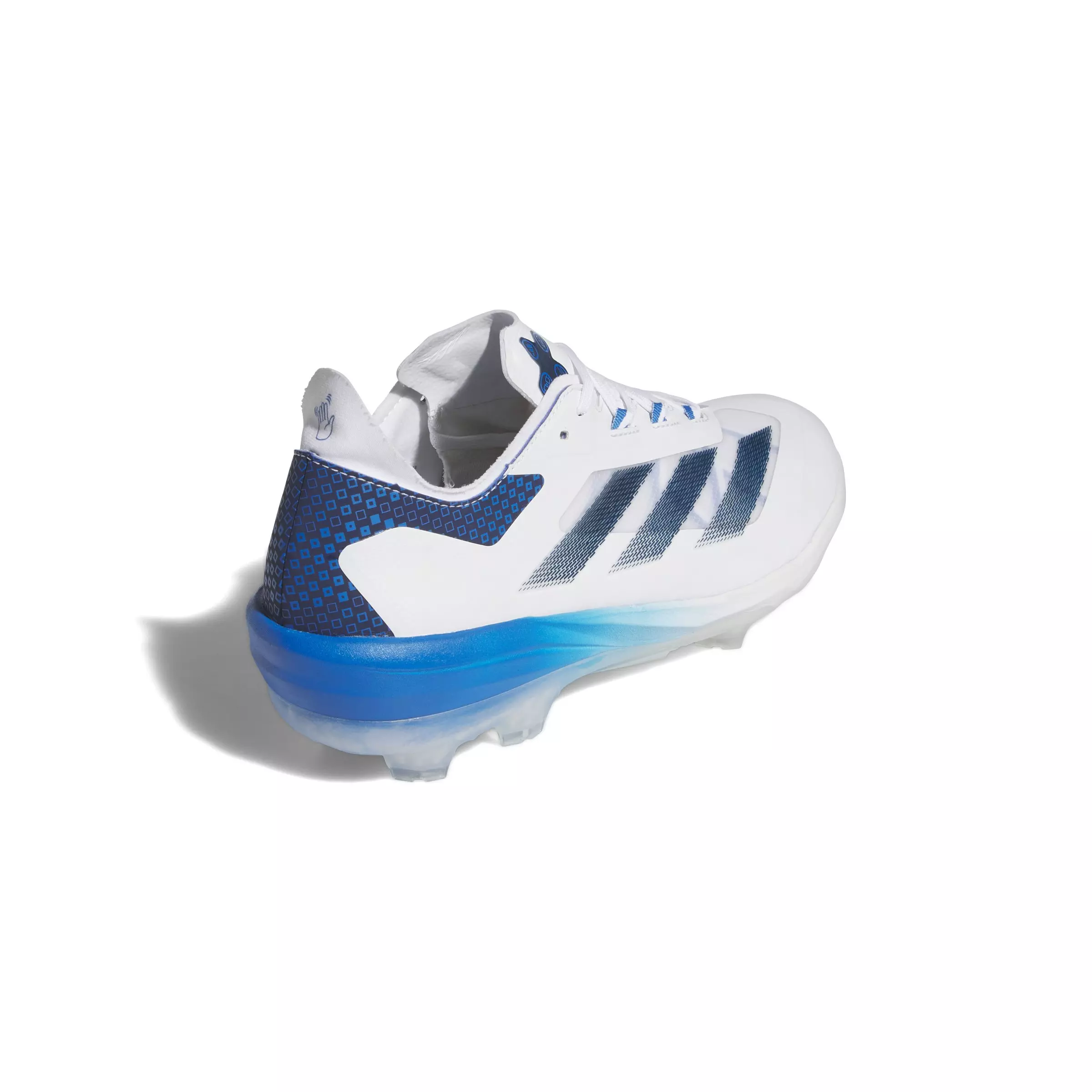 adidas Adizero Impact TPU Warp Speed "White/Team Navy Blue 2/Bright Royal" Men's Baseball Cleat - WHITE/NAVY/ROYAL