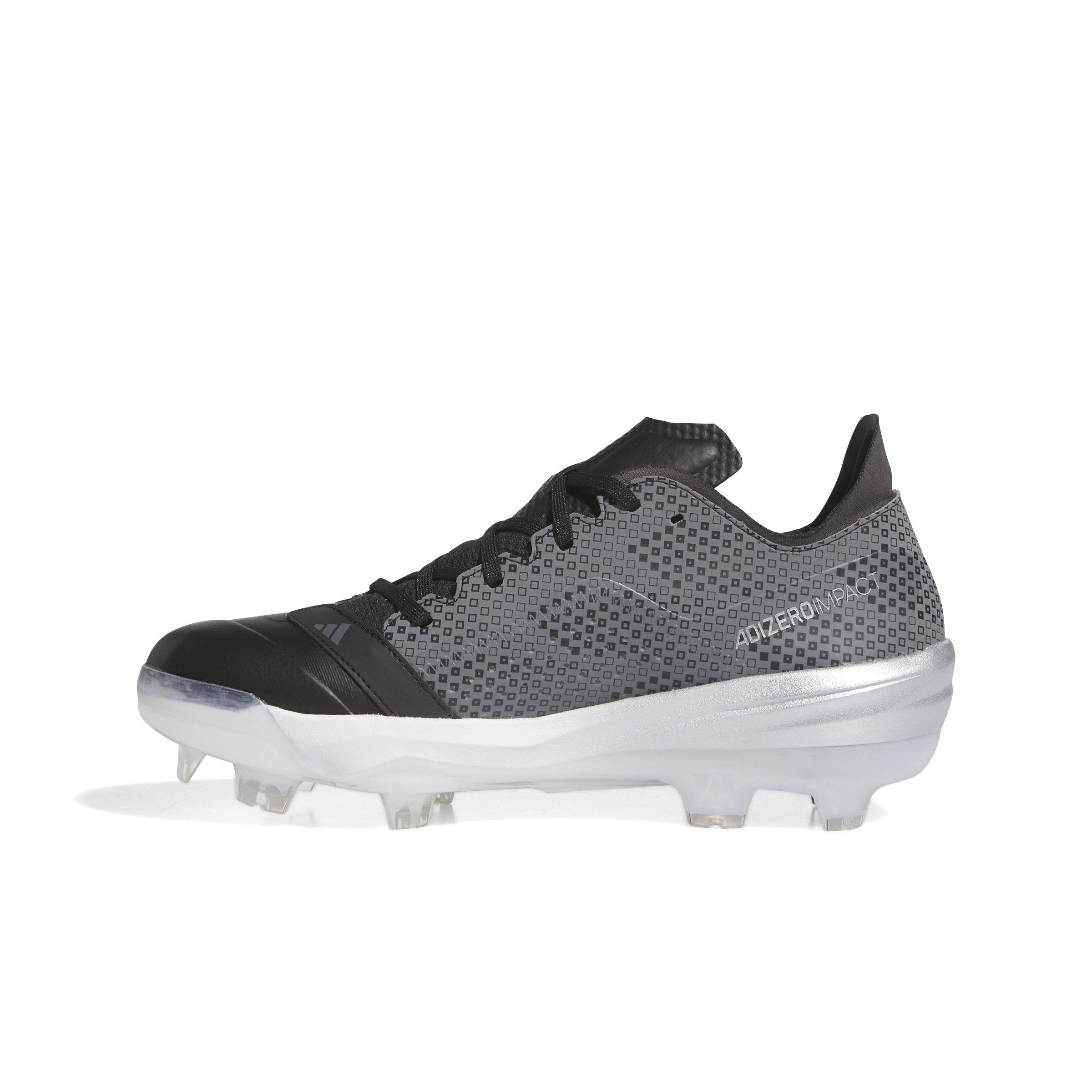 adidas Adizero Impact TPU Warp Speed "Core Black/Ftwr White/Silver Metallic" Men's Baseball Cleat - BLACK/WHITE/SILVER Thumbnail View 2