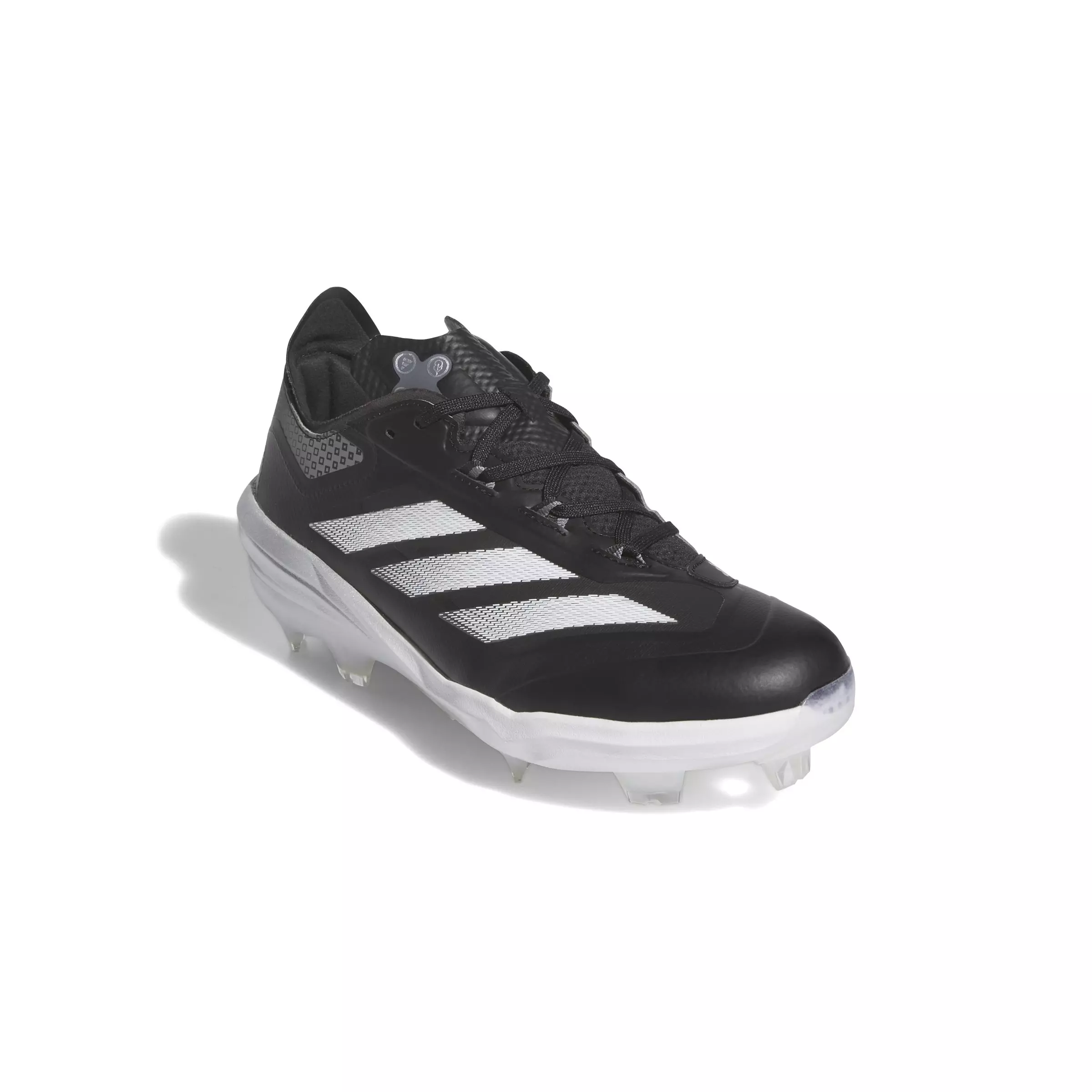 adidas Adizero Impact TPU Warp Speed "Core Black/Ftwr White/Silver Metallic" Men's Baseball Cleat - BLACK/WHITE/SILVER