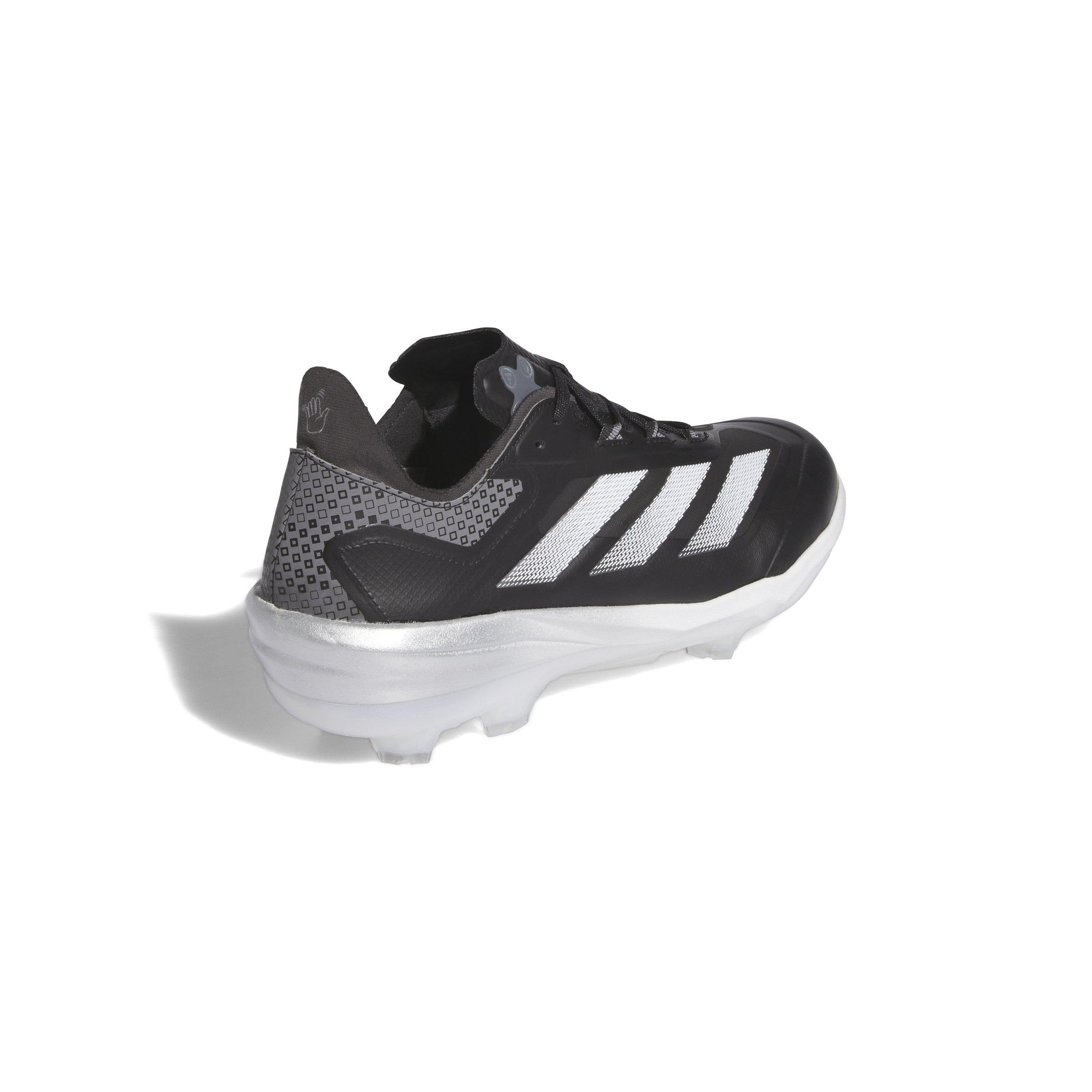 adidas Adizero Impact TPU Warp Speed "Core Black/Ftwr White/Silver Metallic" Men's Baseball Cleat - BLACK/WHITE/SILVER Thumbnail View 4