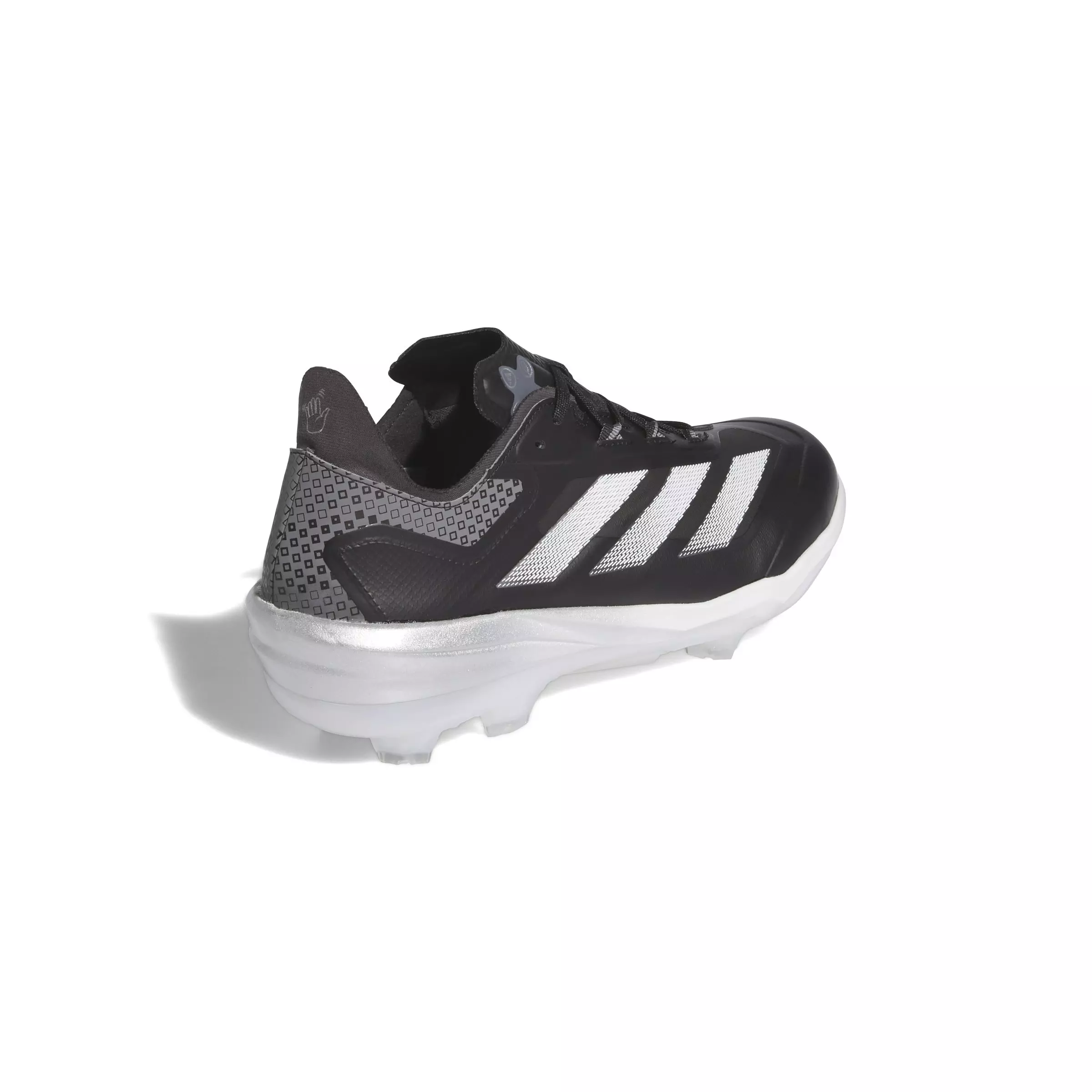 adidas Adizero Impact TPU Warp Speed "Core Black/Ftwr White/Silver Metallic" Men's Baseball Cleat - BLACK/WHITE/SILVER