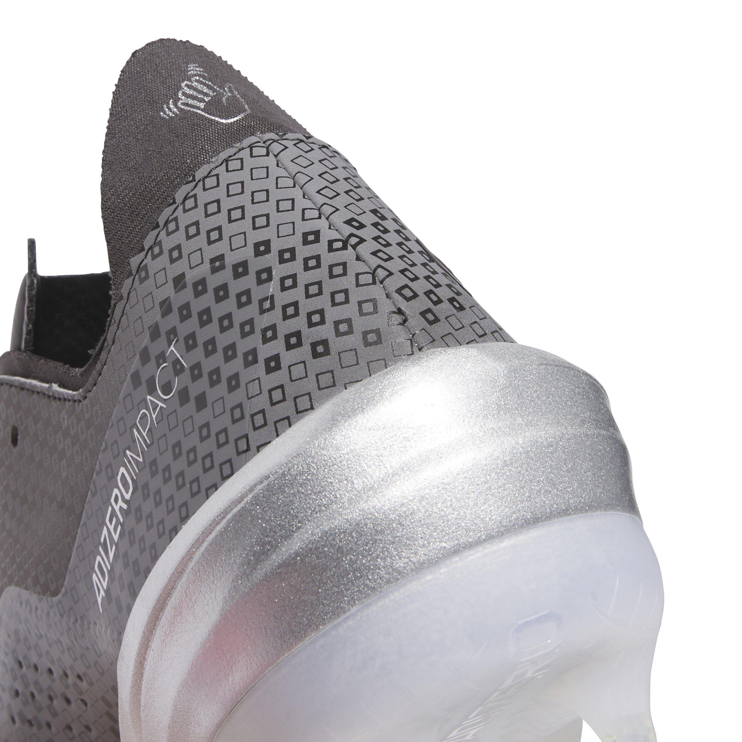 adidas Adizero Impact TPU Warp Speed "Core Black/Ftwr White/Silver Metallic" Men's Baseball Cleat - BLACK/WHITE/SILVER Thumbnail View 7