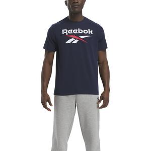 Reebok Men's Identity Big Stacked Logo Shirt
