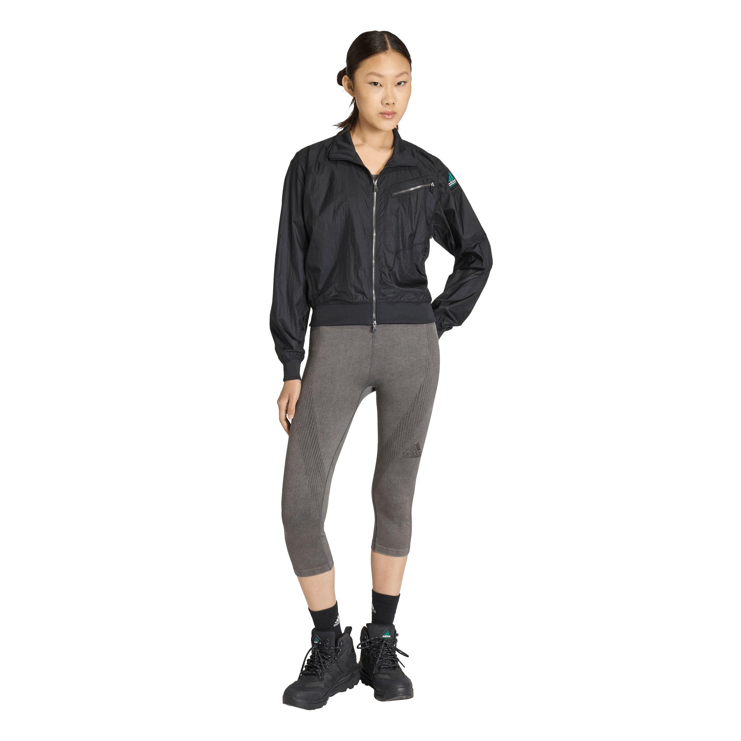 adidas Originals Women's EQT Zipped Track Jacket - Black - BLACK Thumbnail View 5