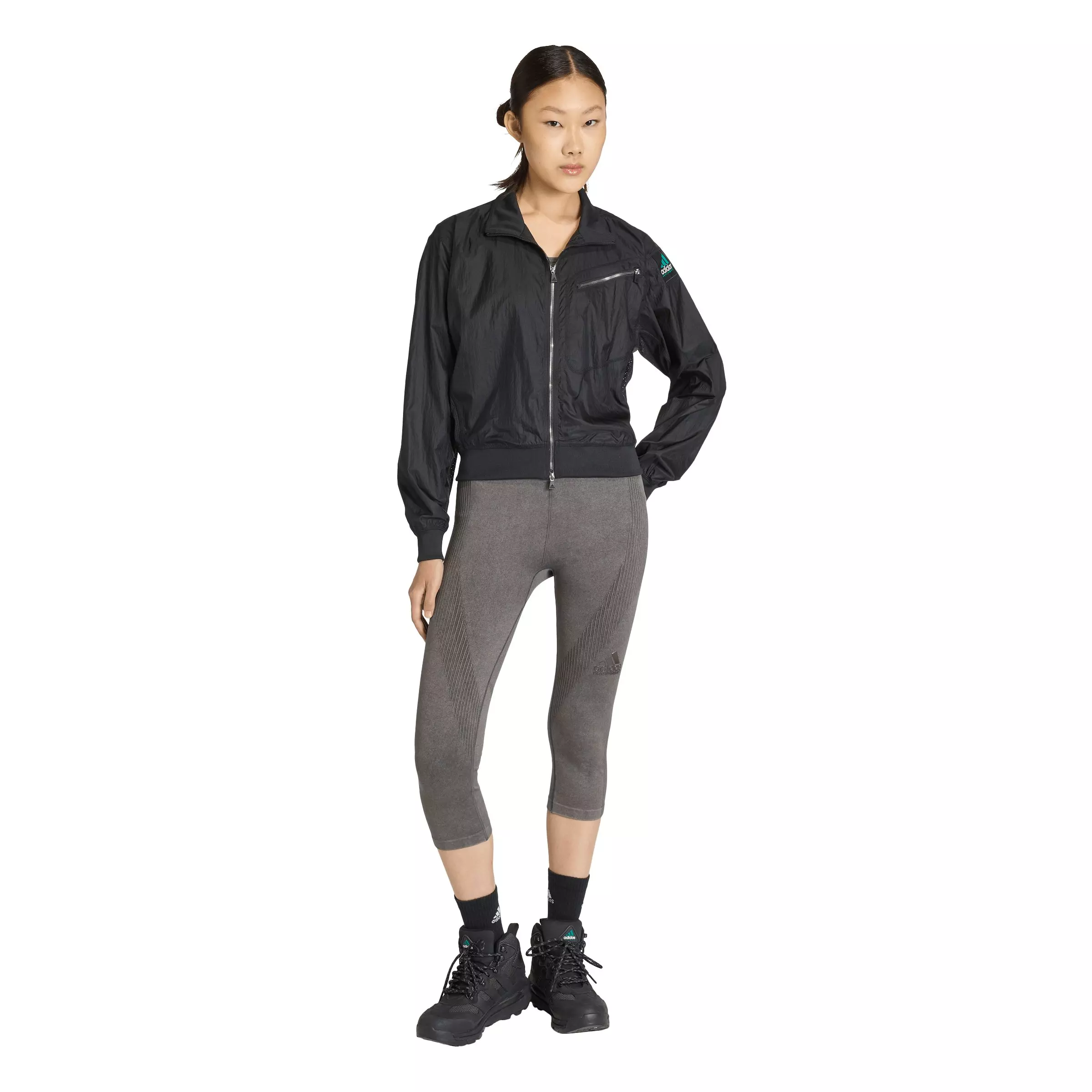 adidas Originals Women's EQT Zipped Track Jacket - Black - BLACK