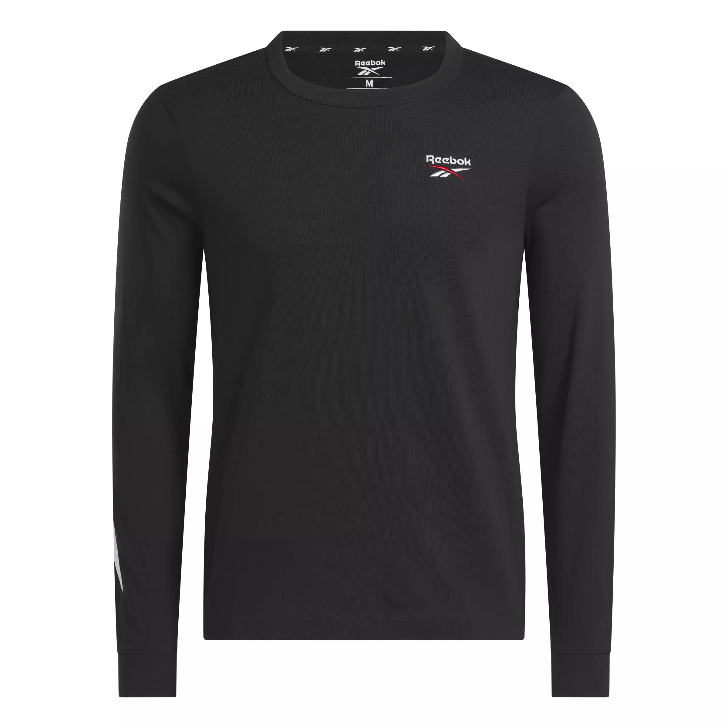 Reebok Men's Identity Crosscheck Long Sleeve Shirt - BLACK
