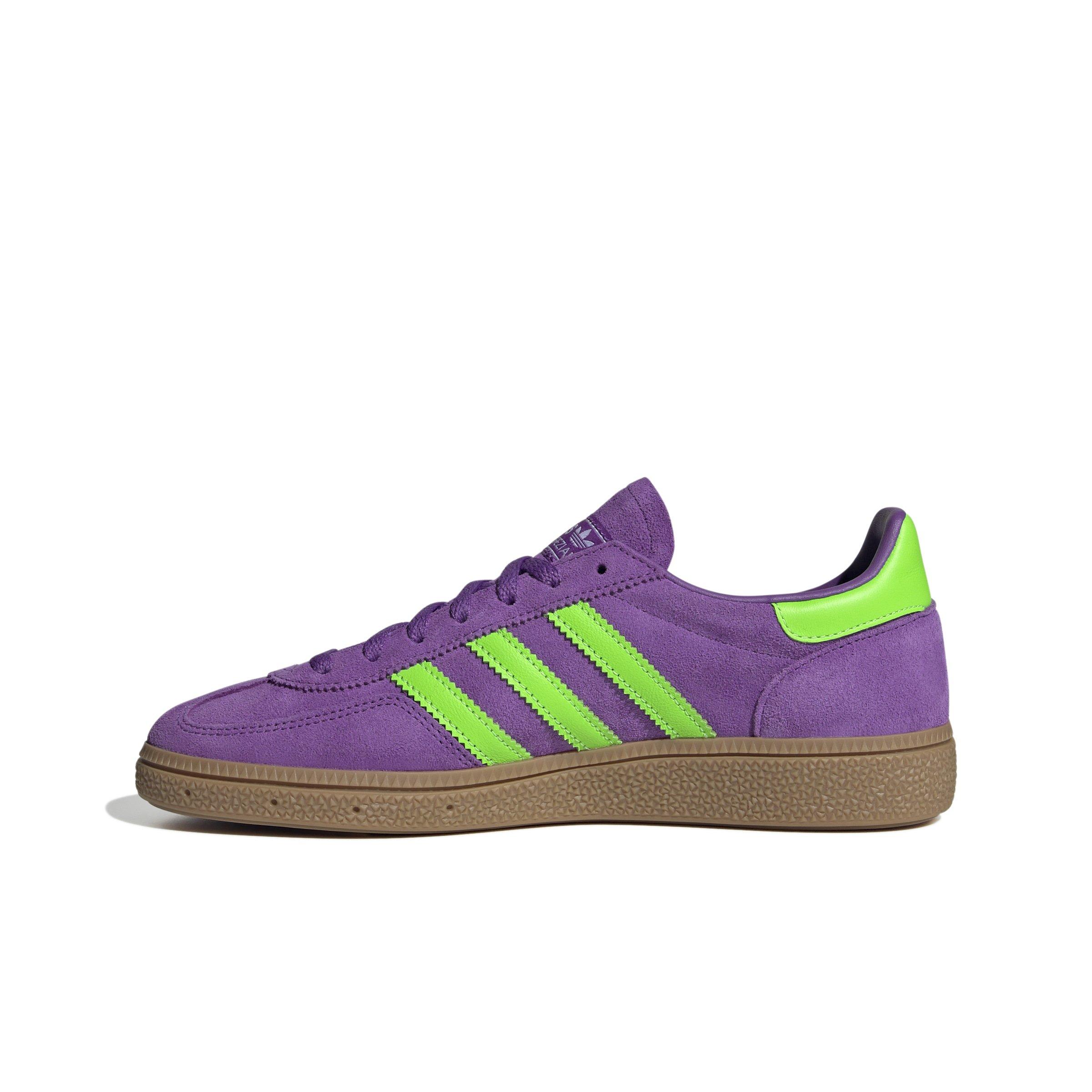 adidas Originals Handball Spezial "Active Purple/Solar Green/Gum 5" Women's Shoe - PURPLE/GREEN/GUM Thumbnail View 2