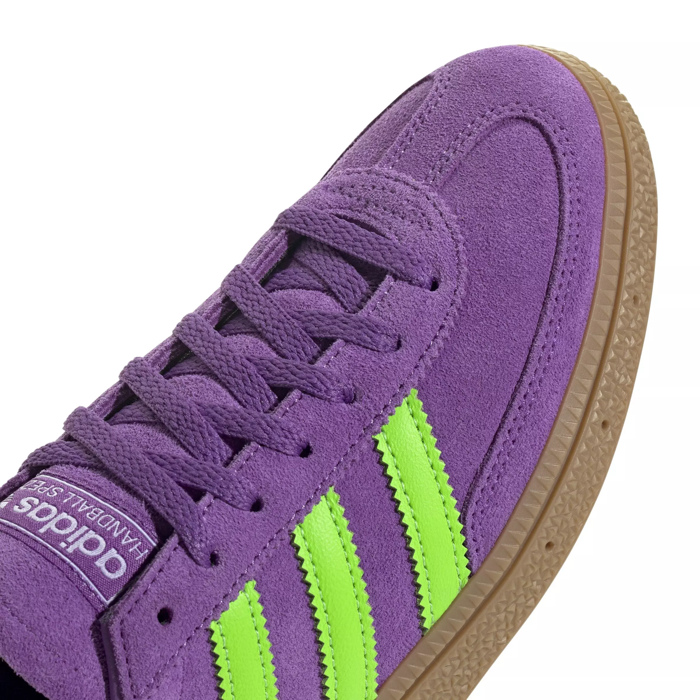 adidas Originals Handball Spezial "Active Purple/Solar Green/Gum 5" Women's Shoe - PURPLE/GREEN/GUM