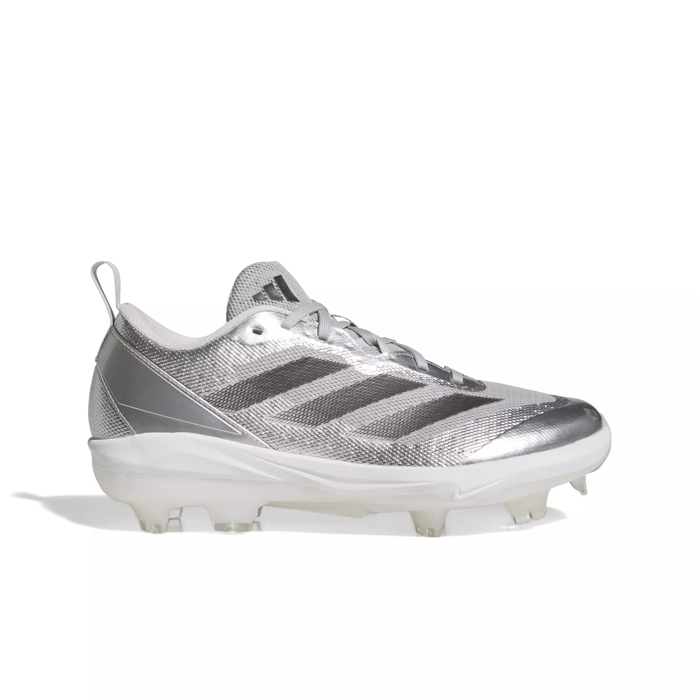 adidas Adizero Instinct TPU Silver Speed "Silver Metallic/Black/Grey Two" Women's Softball Cleat - SILVER/BLACK/GREY