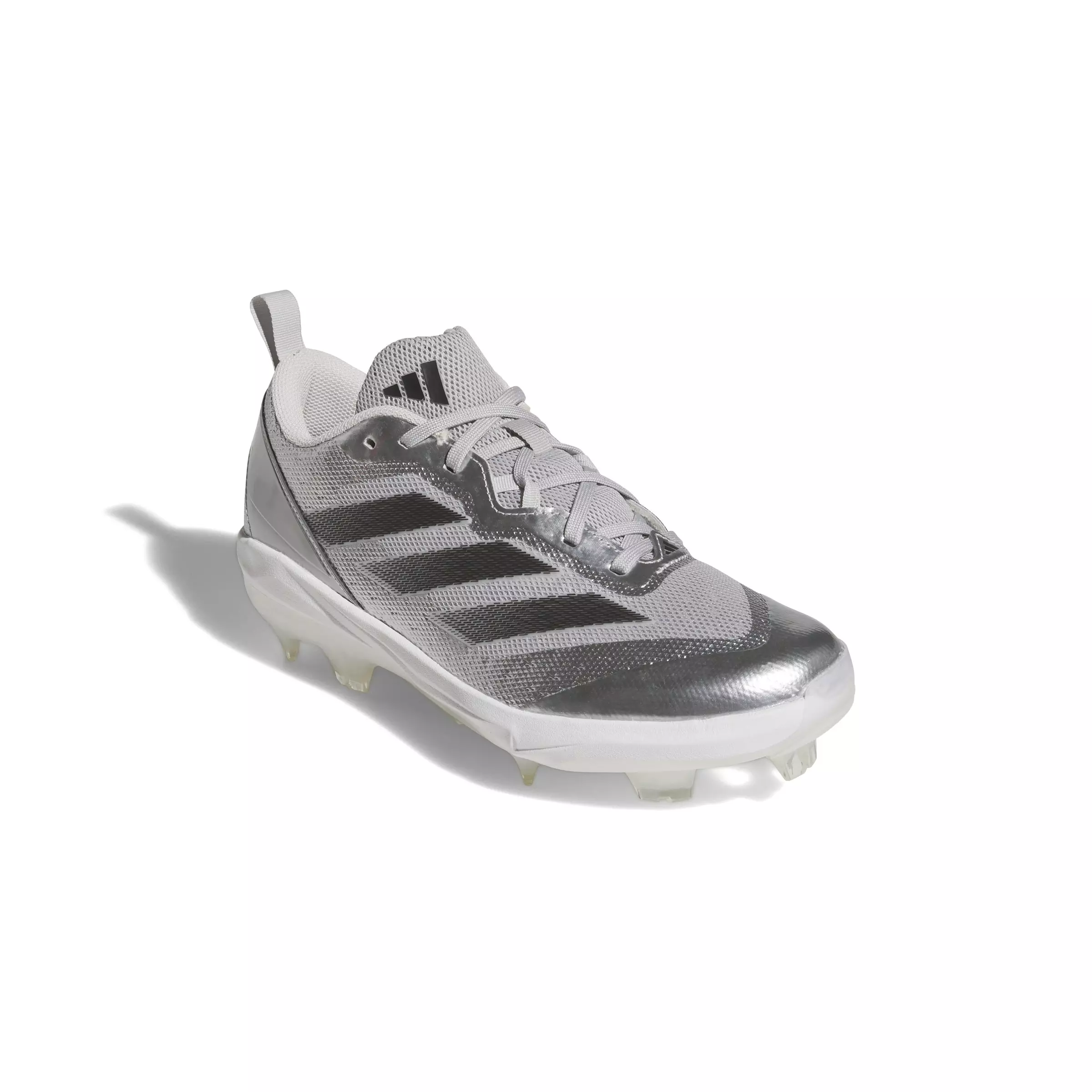 adidas Adizero Instinct TPU Silver Speed "Silver Metallic/Black/Grey Two" Women's Softball Cleat - SILVER/BLACK/GREY
