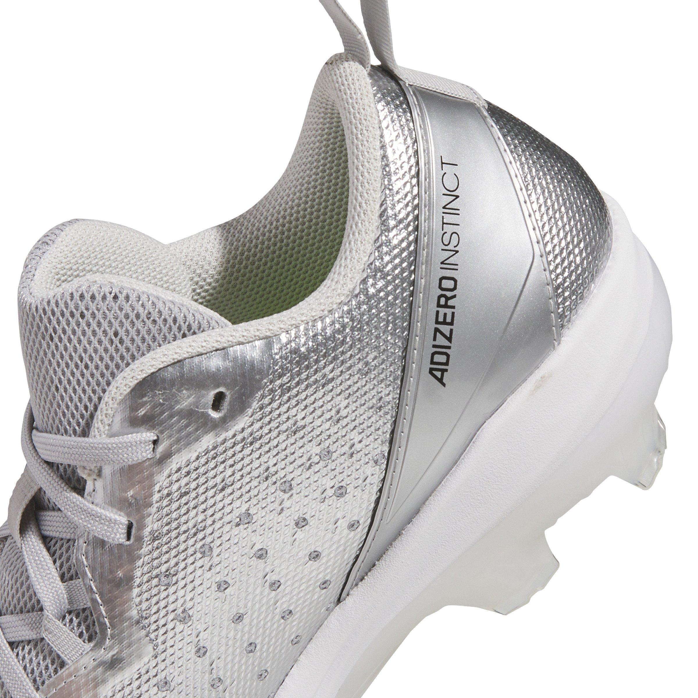 adidas Adizero Instinct TPU Silver Speed "Silver Metallic/Black/Grey Two" Women's Softball Cleat - SILVER/BLACK/GREY Thumbnail View 7