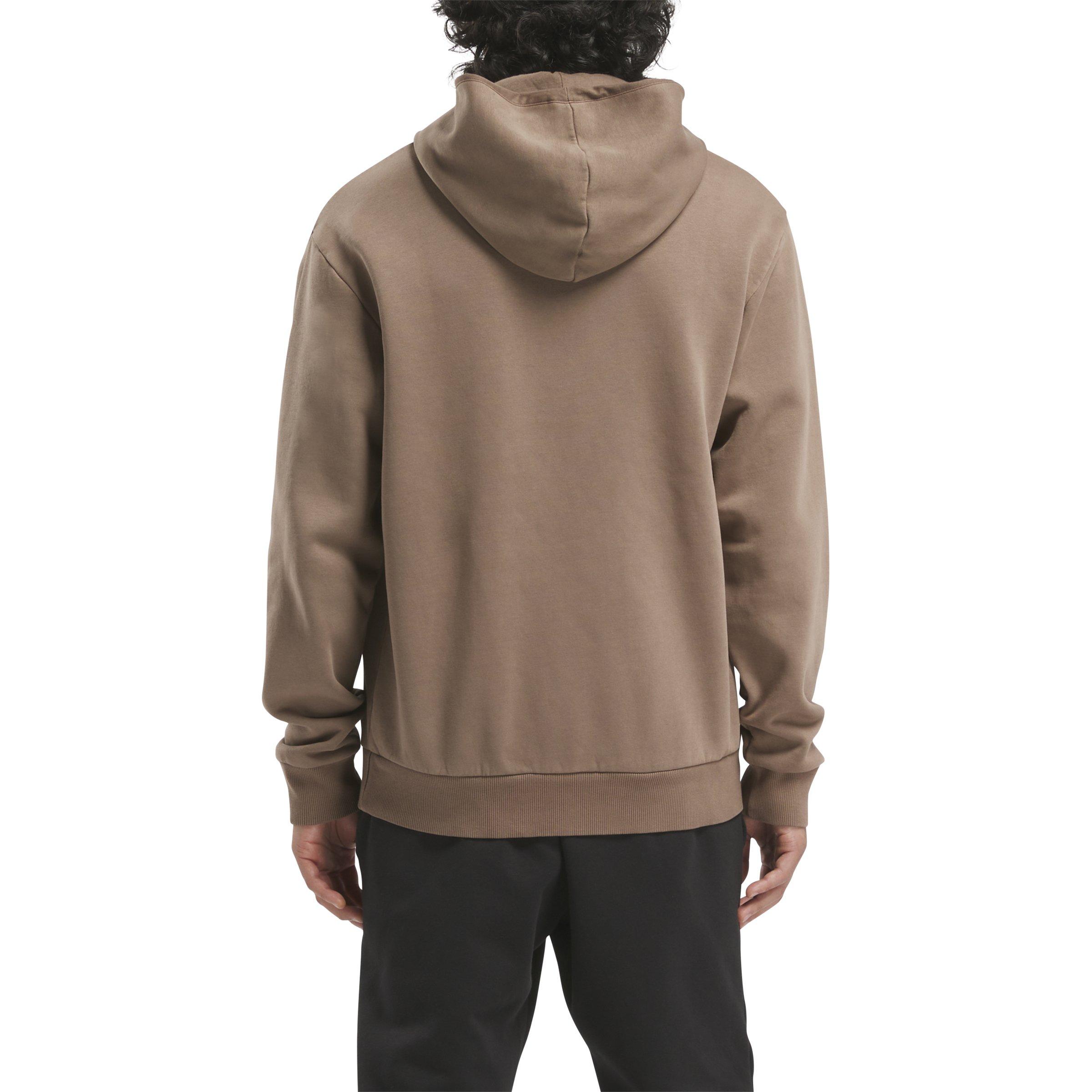 Reebok Men's Identity Washed Hoodie-Brown - BROWN Thumbnail View 2