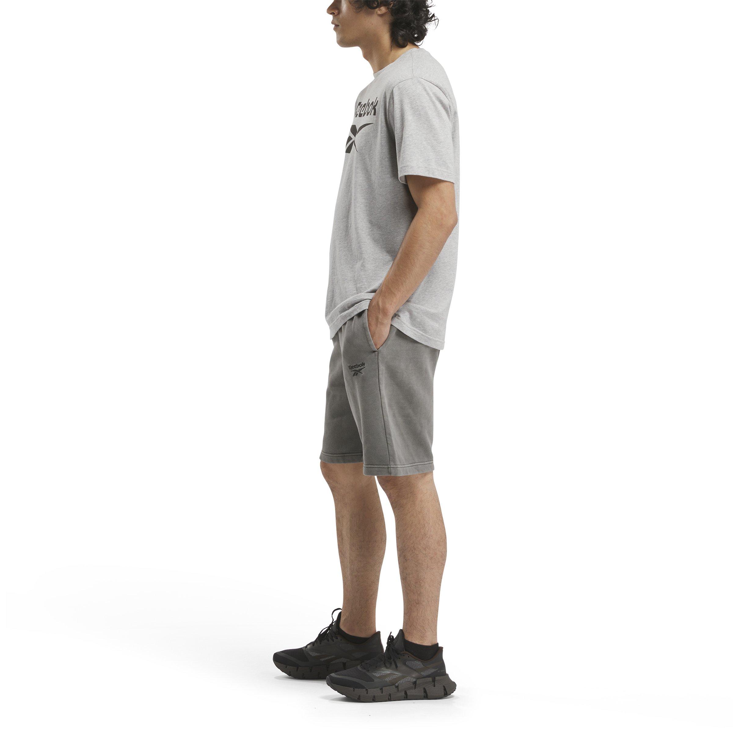 Reebok Men's Identity Washed Shorts - BLACK Thumbnail View 3