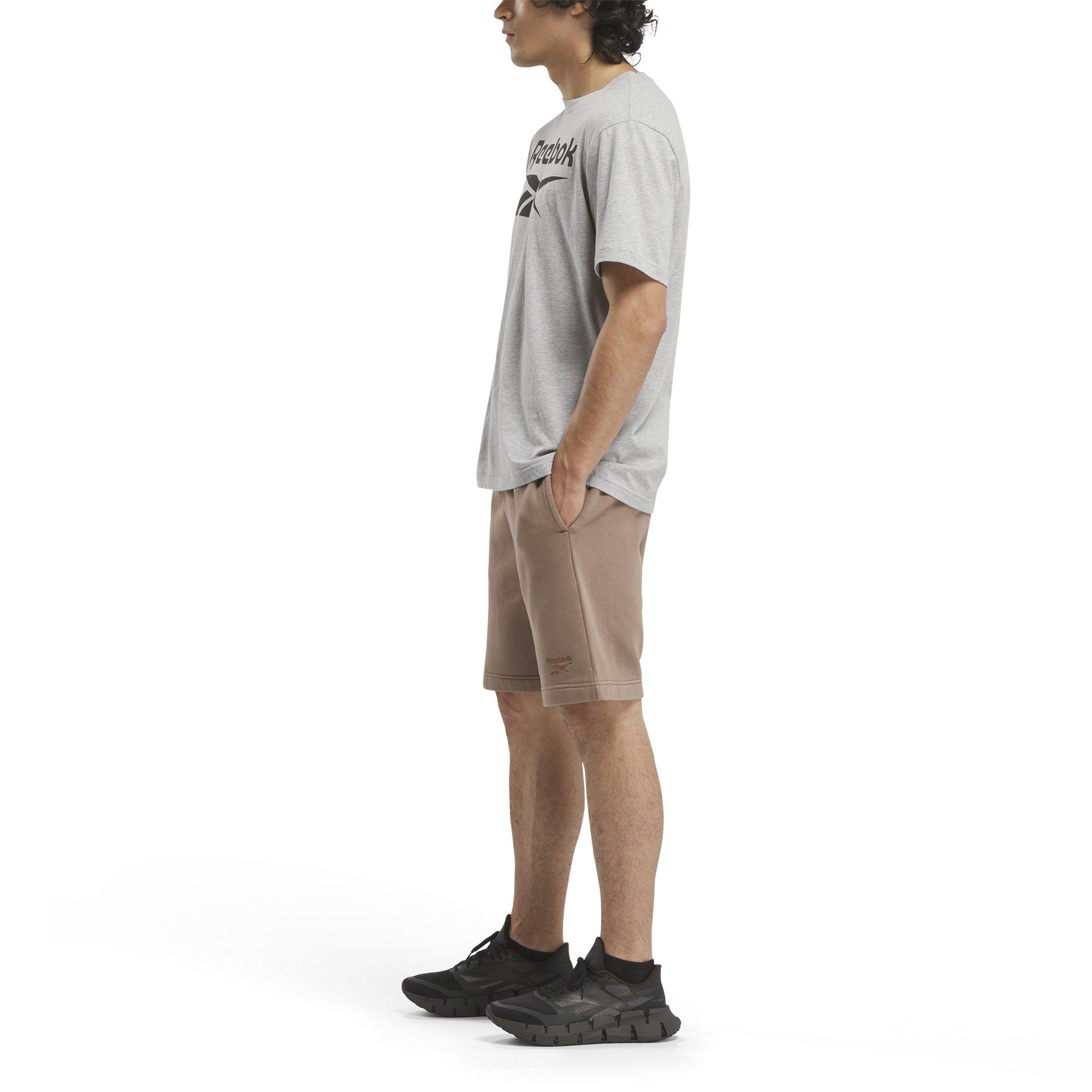 Reebok Men's Identity Washed Shorts - BROWN Thumbnail View 3