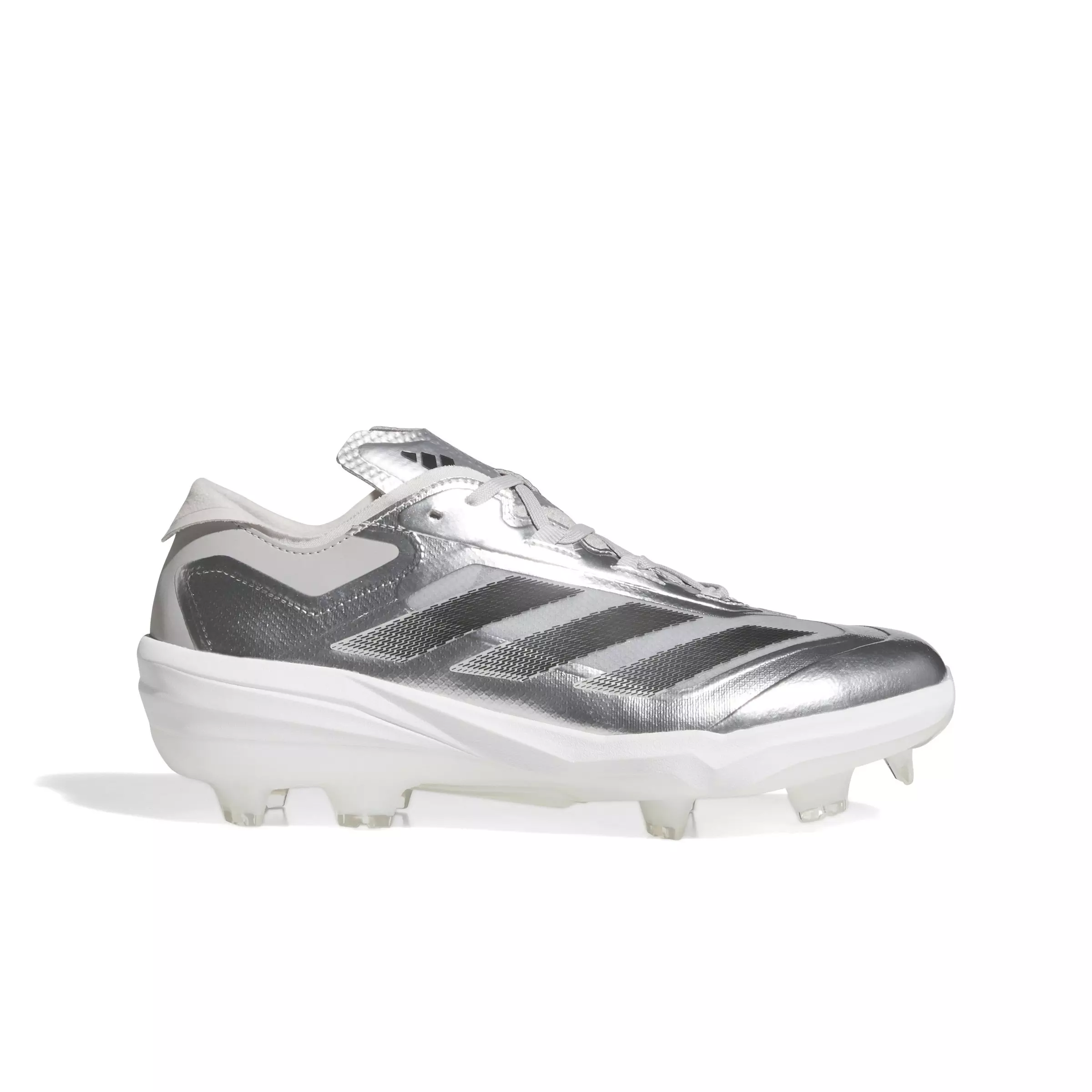 adidas Adizero Impact TPU Silver Speed BSB "Silver Metallic/Black/Grey Two" Men's Baseball Cleat - SILVER/BLACK/GREY