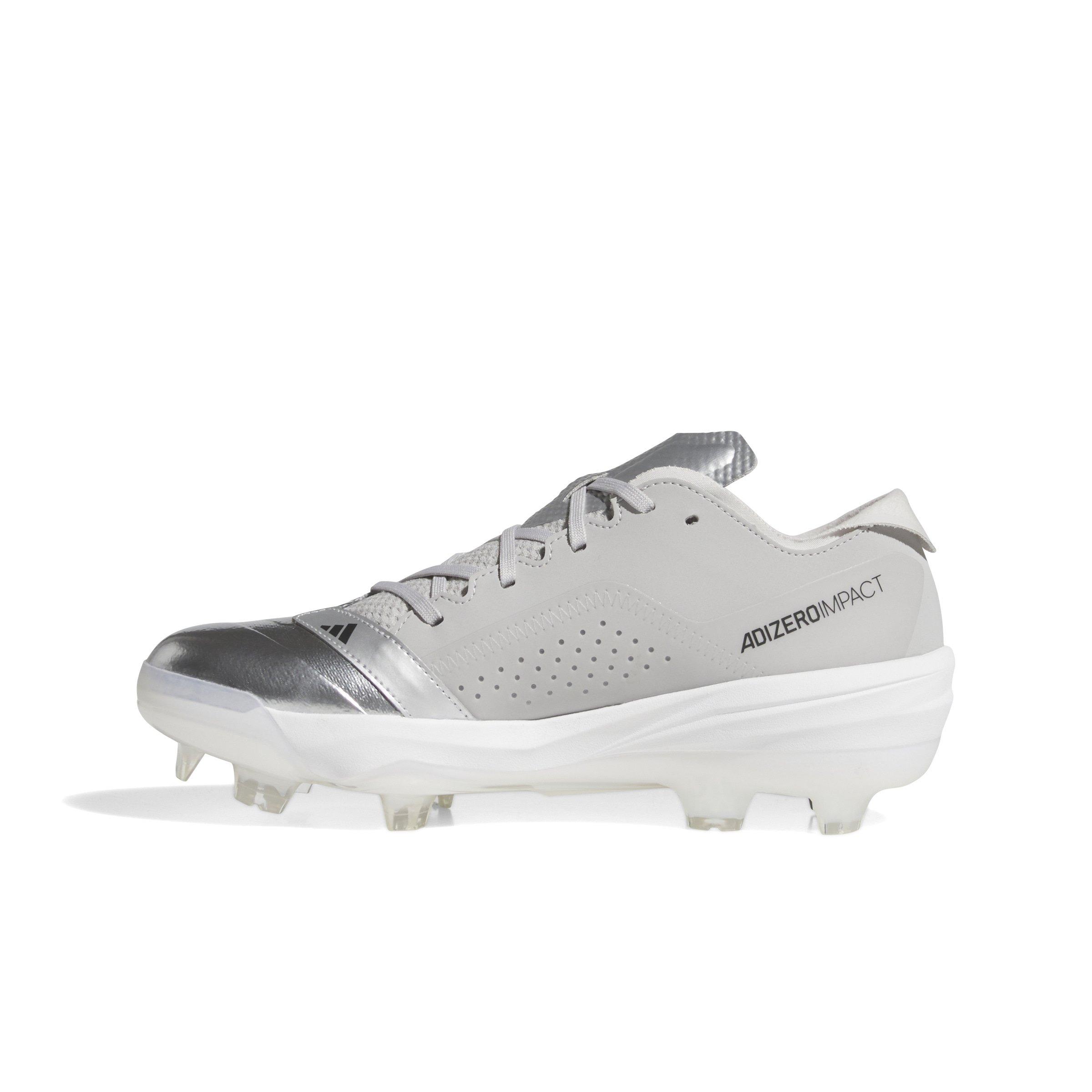 adidas Adizero Impact TPU Silver Speed BSB "Silver Metallic/Black/Grey Two" Men's Baseball Cleat - SILVER/BLACK/GREY Thumbnail View 2