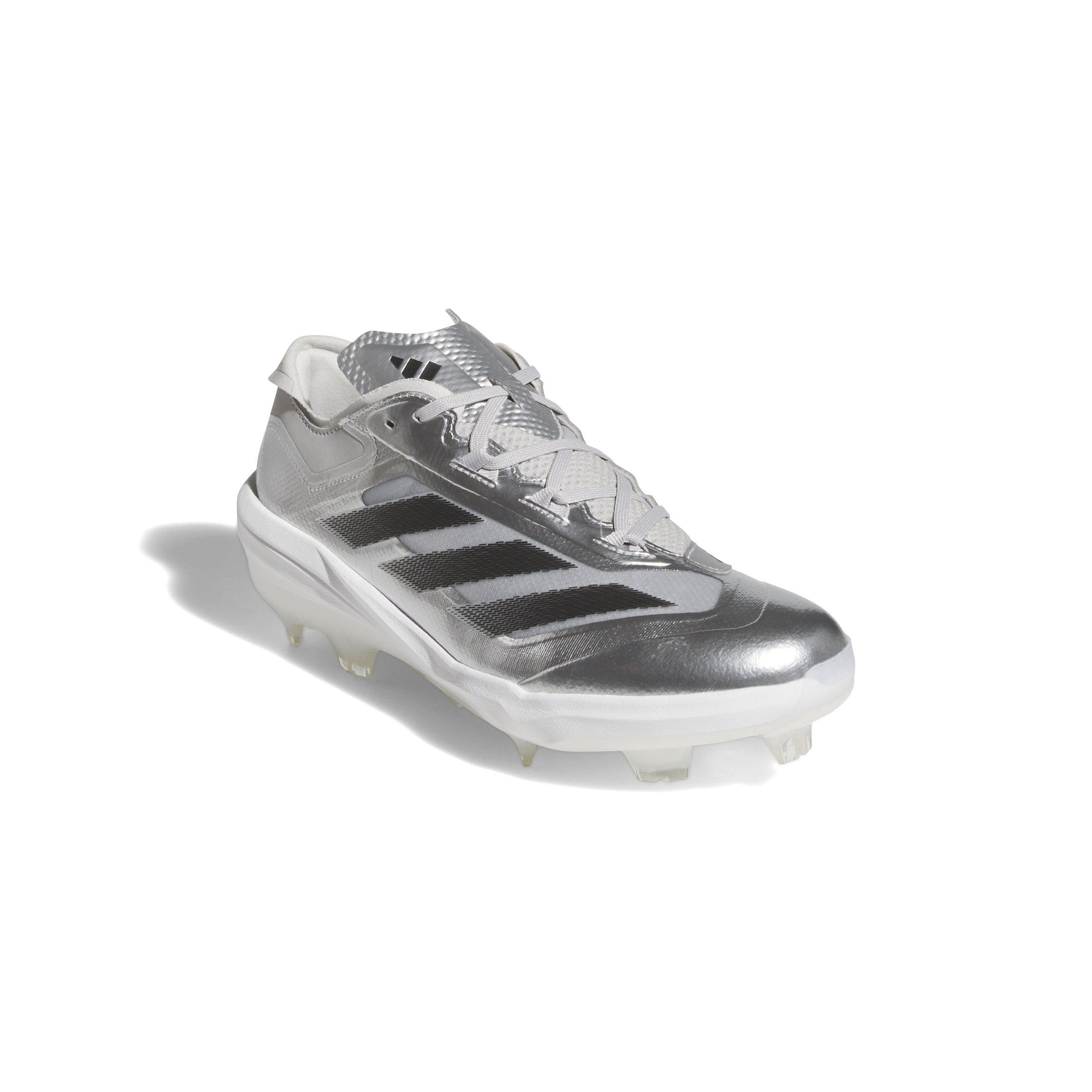 adidas Adizero Impact TPU Silver Speed BSB "Silver Metallic/Black/Grey Two" Men's Baseball Cleat - SILVER/BLACK/GREY Thumbnail View 3