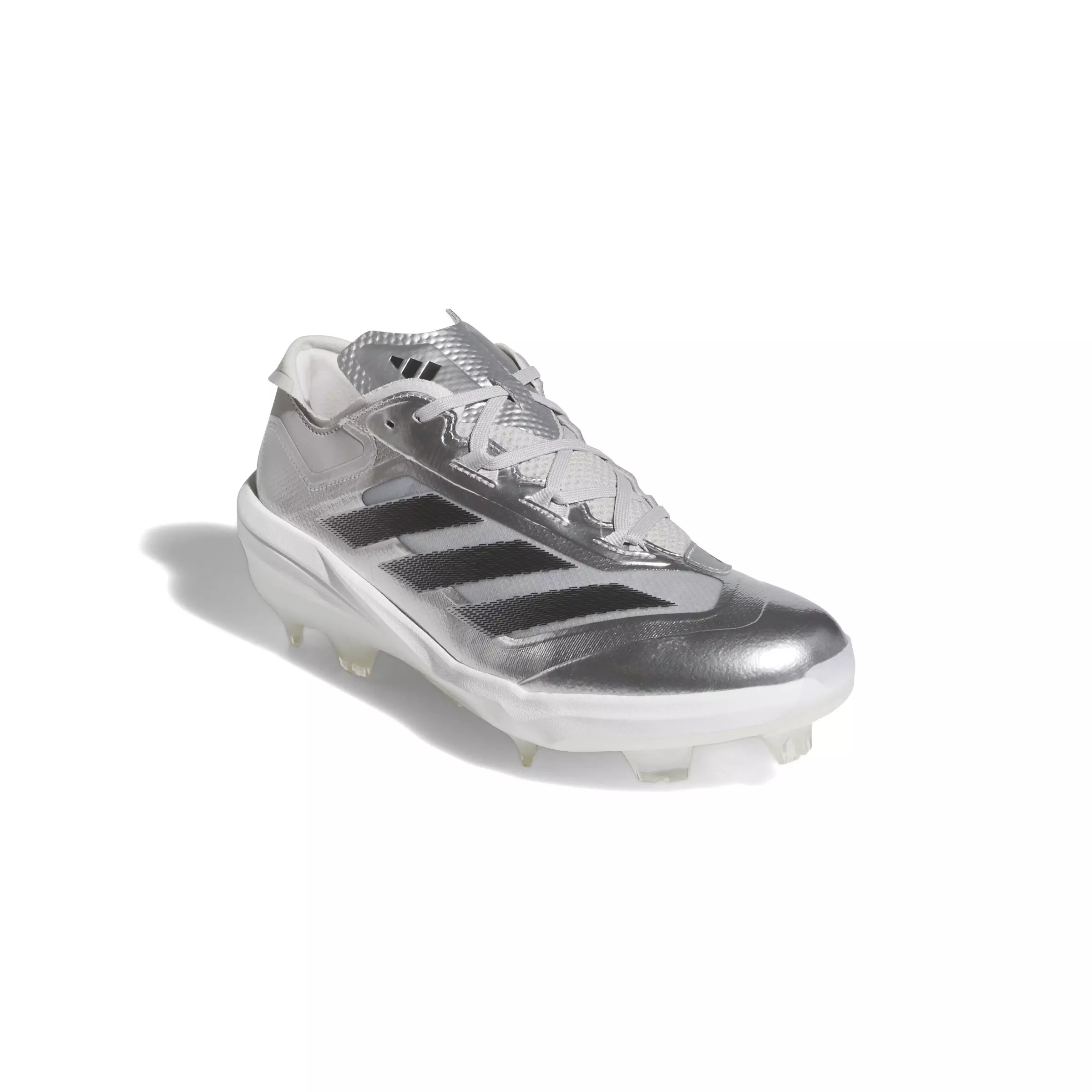 adidas Adizero Impact TPU Silver Speed BSB "Silver Metallic/Black/Grey Two" Men's Baseball Cleat - SILVER/BLACK/GREY