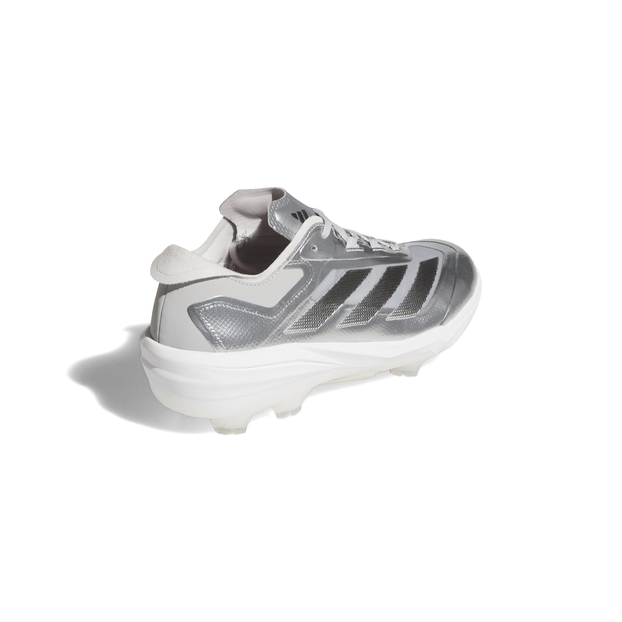 adidas Adizero Impact TPU Silver Speed BSB "Silver Metallic/Black/Grey Two" Men's Baseball Cleat - SILVER/BLACK/GREY Thumbnail View 4