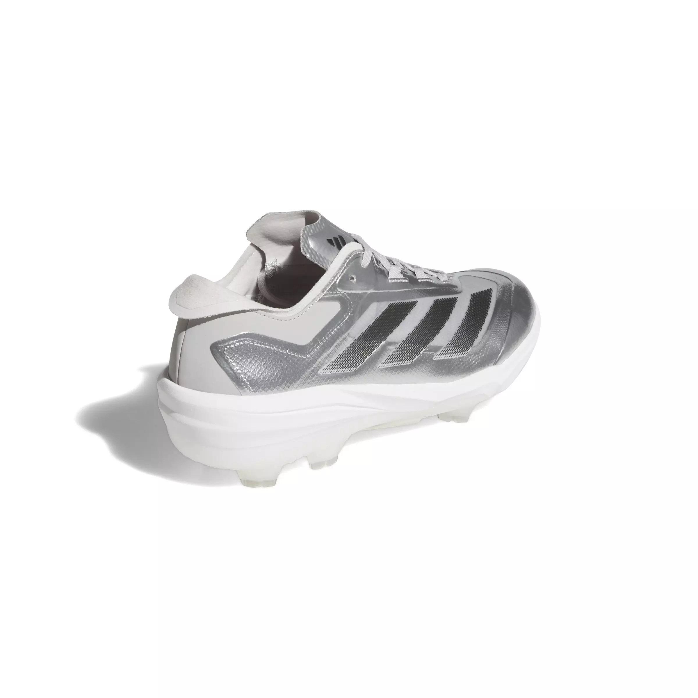 adidas Adizero Impact TPU Silver Speed BSB "Silver Metallic/Black/Grey Two" Men's Baseball Cleat - SILVER/BLACK/GREY