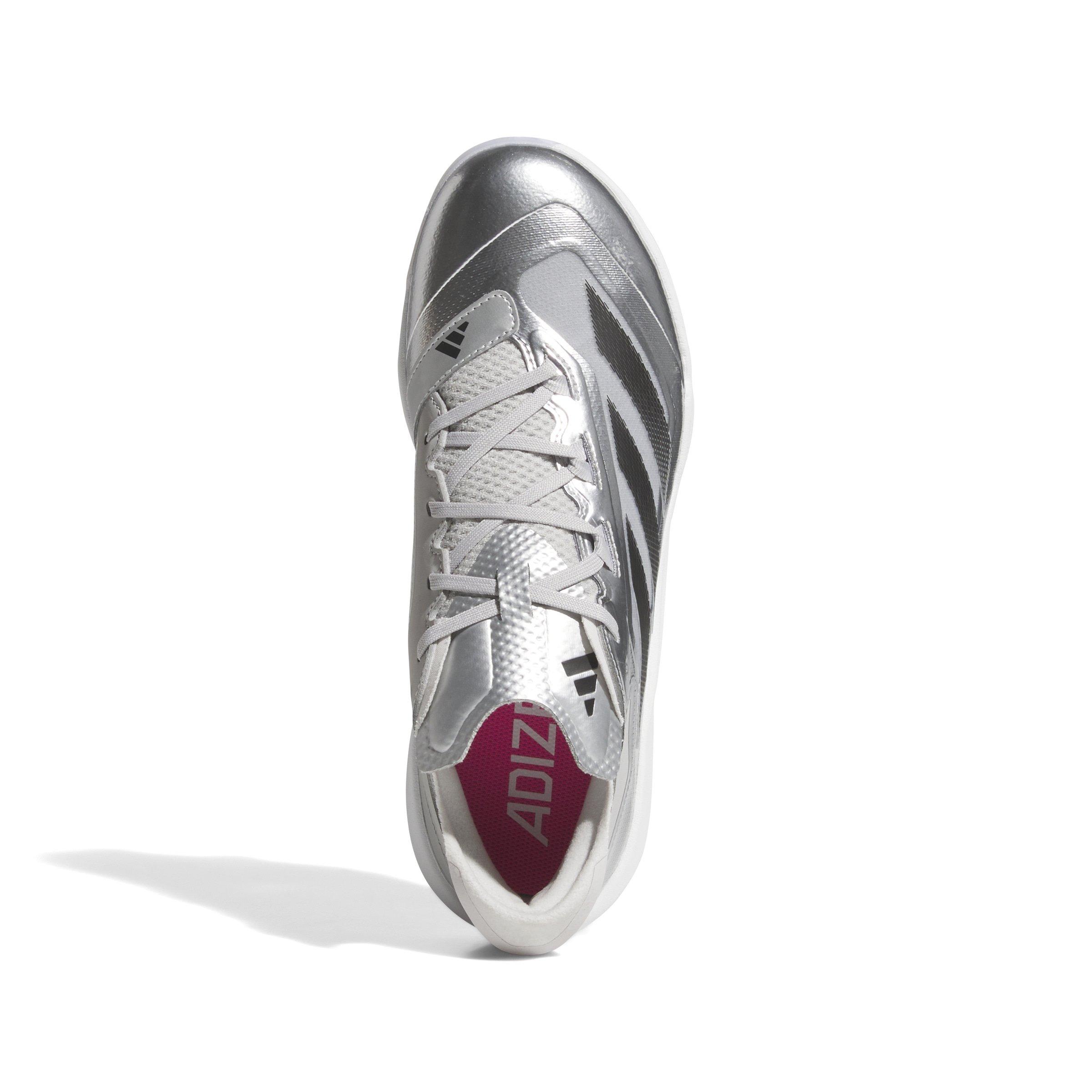 adidas Adizero Impact TPU Silver Speed BSB "Silver Metallic/Black/Grey Two" Men's Baseball Cleat - SILVER/BLACK/GREY Thumbnail View 5