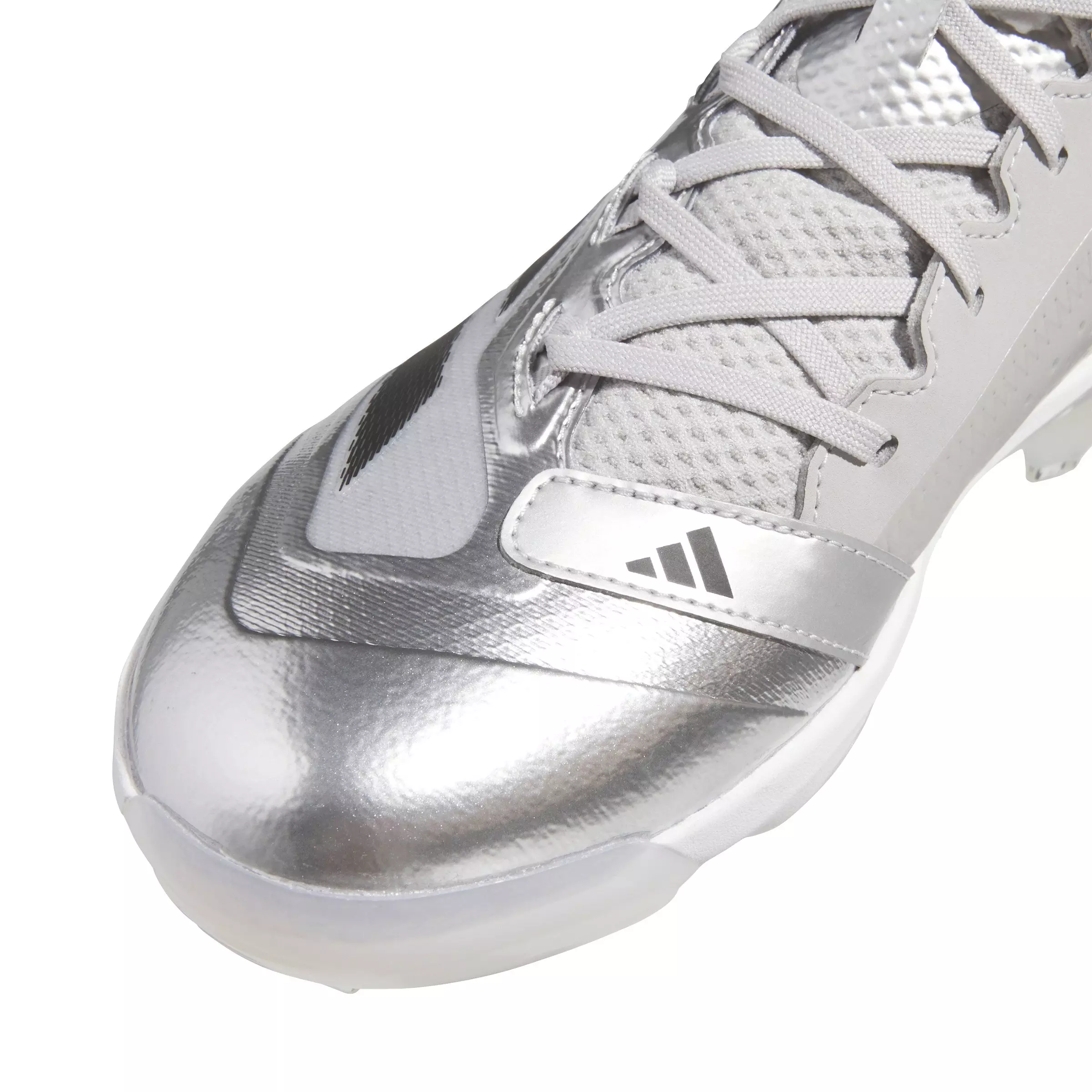 adidas Adizero Impact TPU Silver Speed BSB "Silver Metallic/Black/Grey Two" Men's Baseball Cleat - SILVER/BLACK/GREY