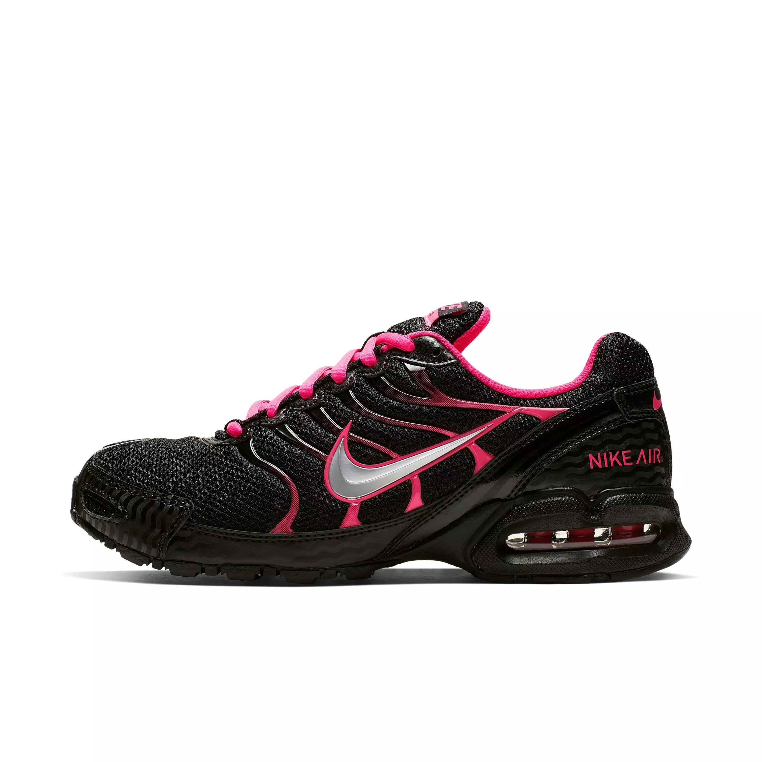 Nike Air Max Torch 4 "Black/Pink Flash/Metallic Silver" Women's Shoe - BLACK/PINK/SILVER
