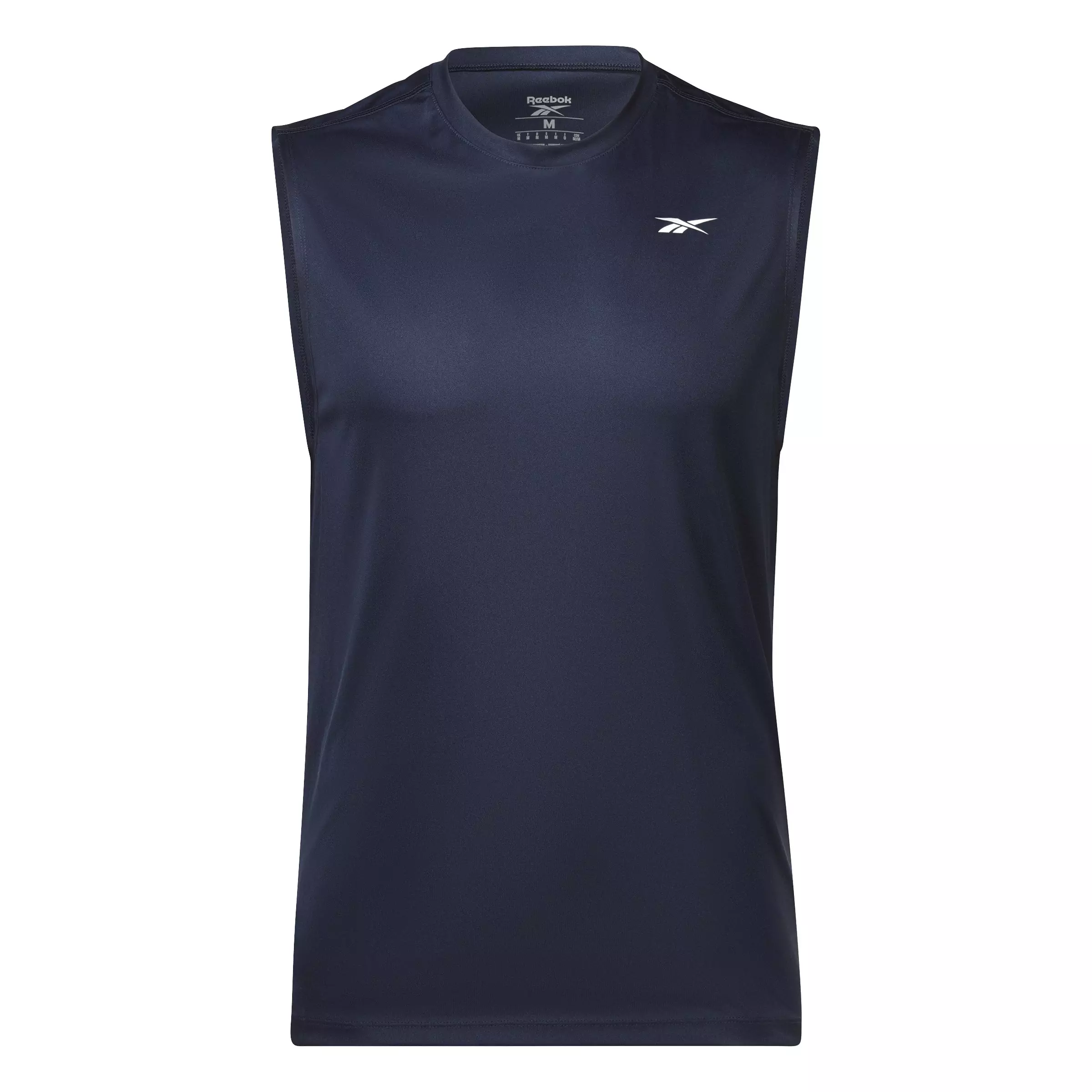 Reebok Men's Training Sleeveless Tech Shirt-Navy - NAVY