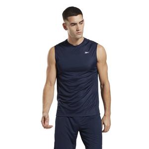 Reebok Men's Training Sleeveless Tech Shirt-Navy