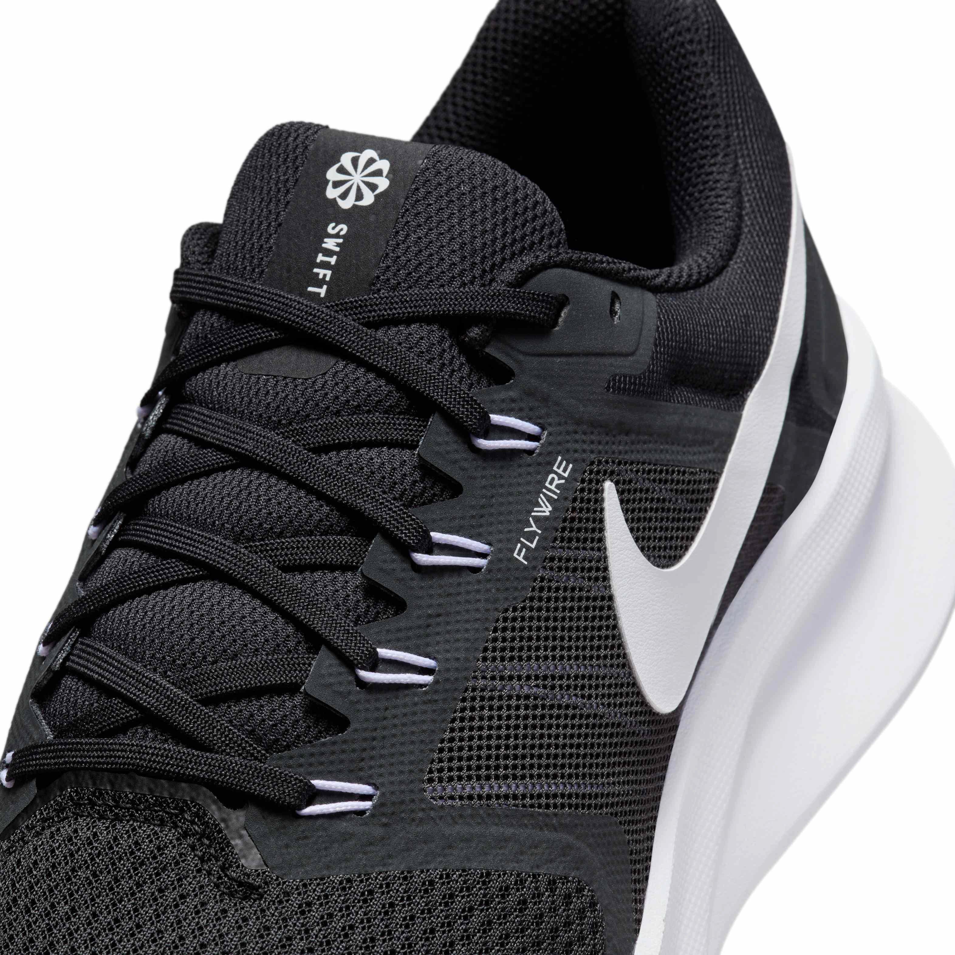 Nike Run Swift 3 "Black/Dark Smoke Grey/White" Men's Wide Running Shoe - BLACK/DK GREY/WHITE Thumbnail View 7