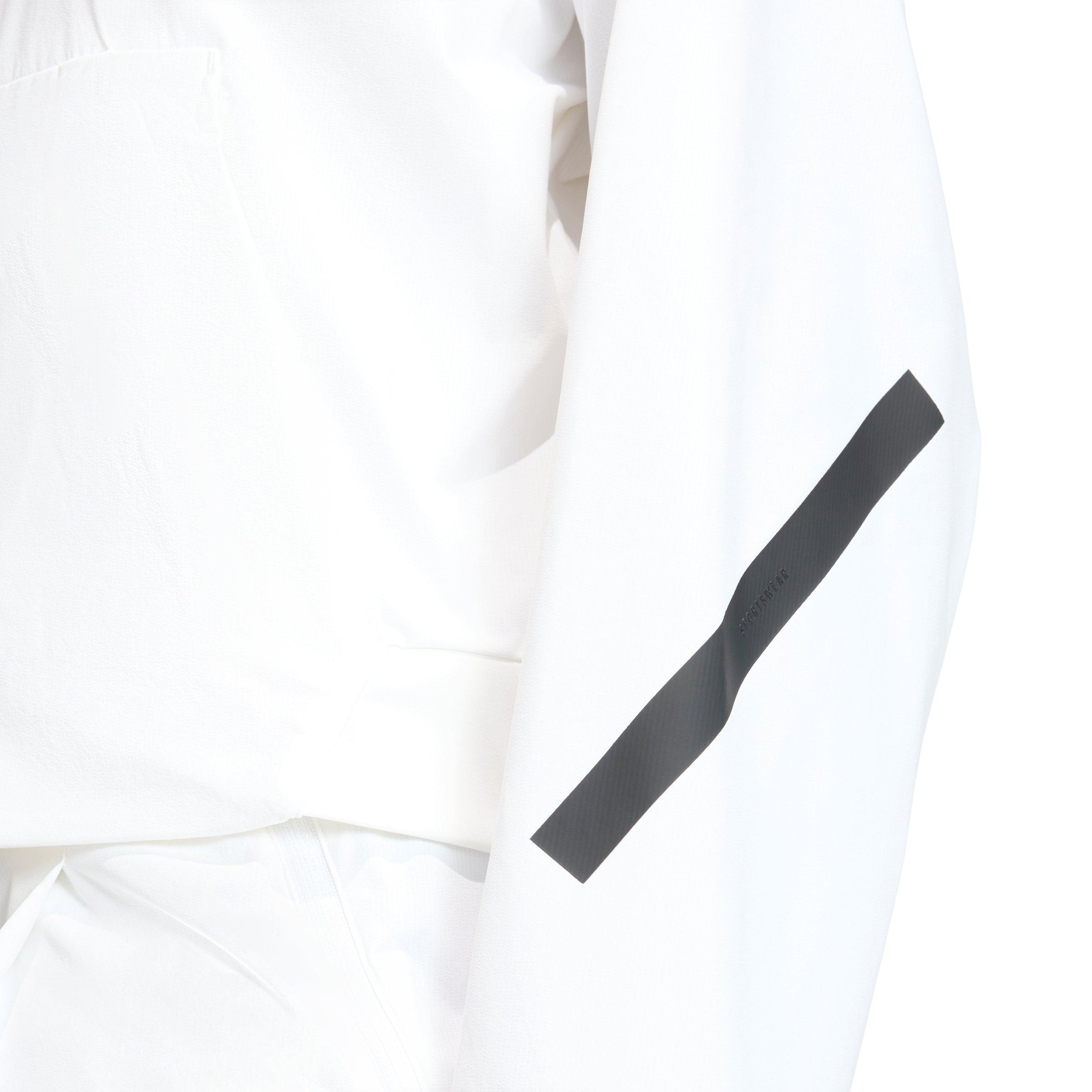 adidas Women's Z.N.E. Woven Bomber Jacket - White - WHITE Thumbnail View 4