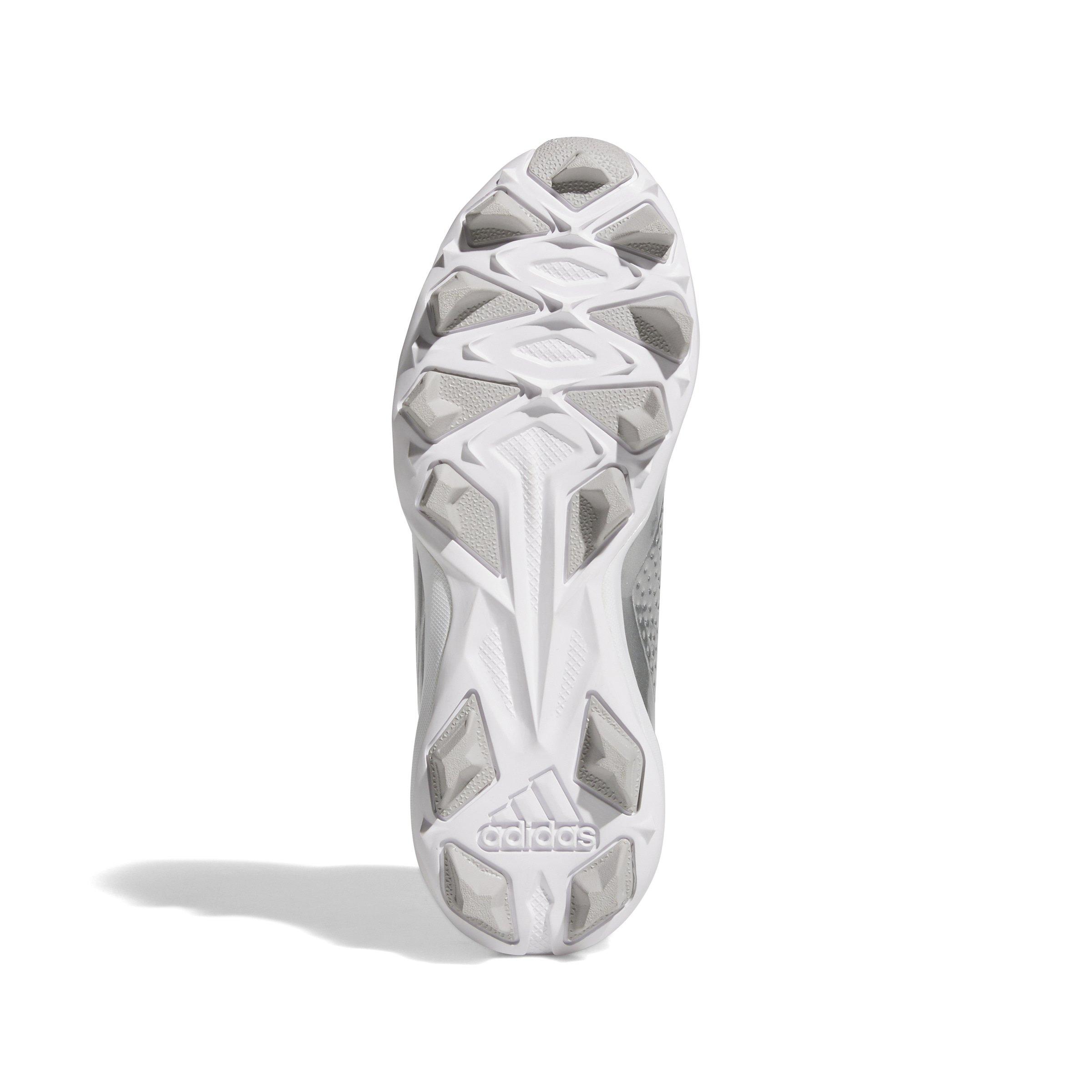 adidas Adizero Impact Molded Grade School Boys' "Silver Metallic/Black/Grey Two" Baseball Cleat