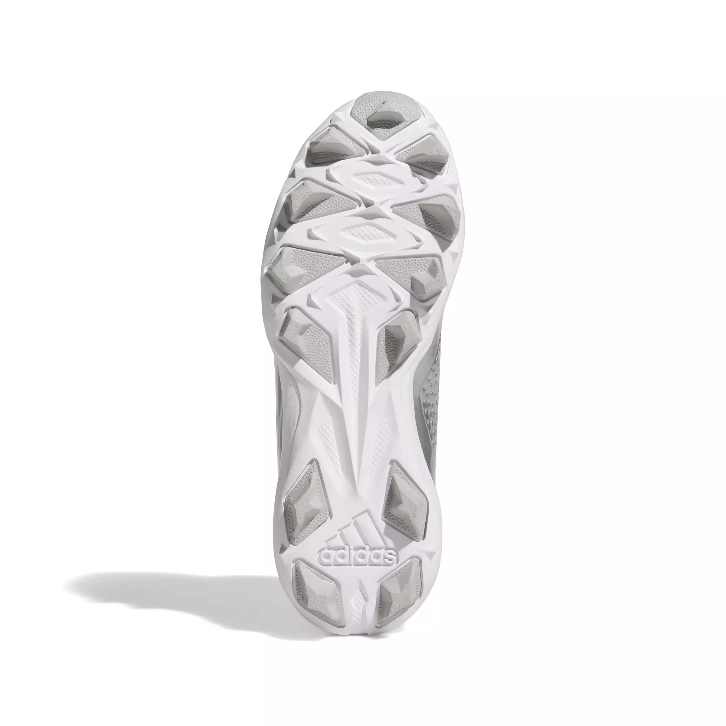 adidas Adizero Impact Molded "Silver Metallic/Black/Grey Two" Grade School Boys' Baseball Cleat - SILVER/BLACK/GREY