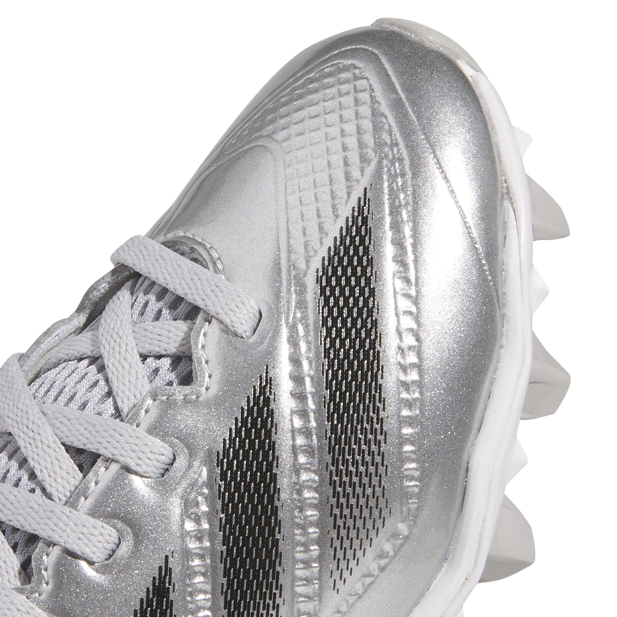 adidas Adizero Impact Molded Grade School Boys' "Silver Metallic/Black/Grey Two" Baseball Cleat