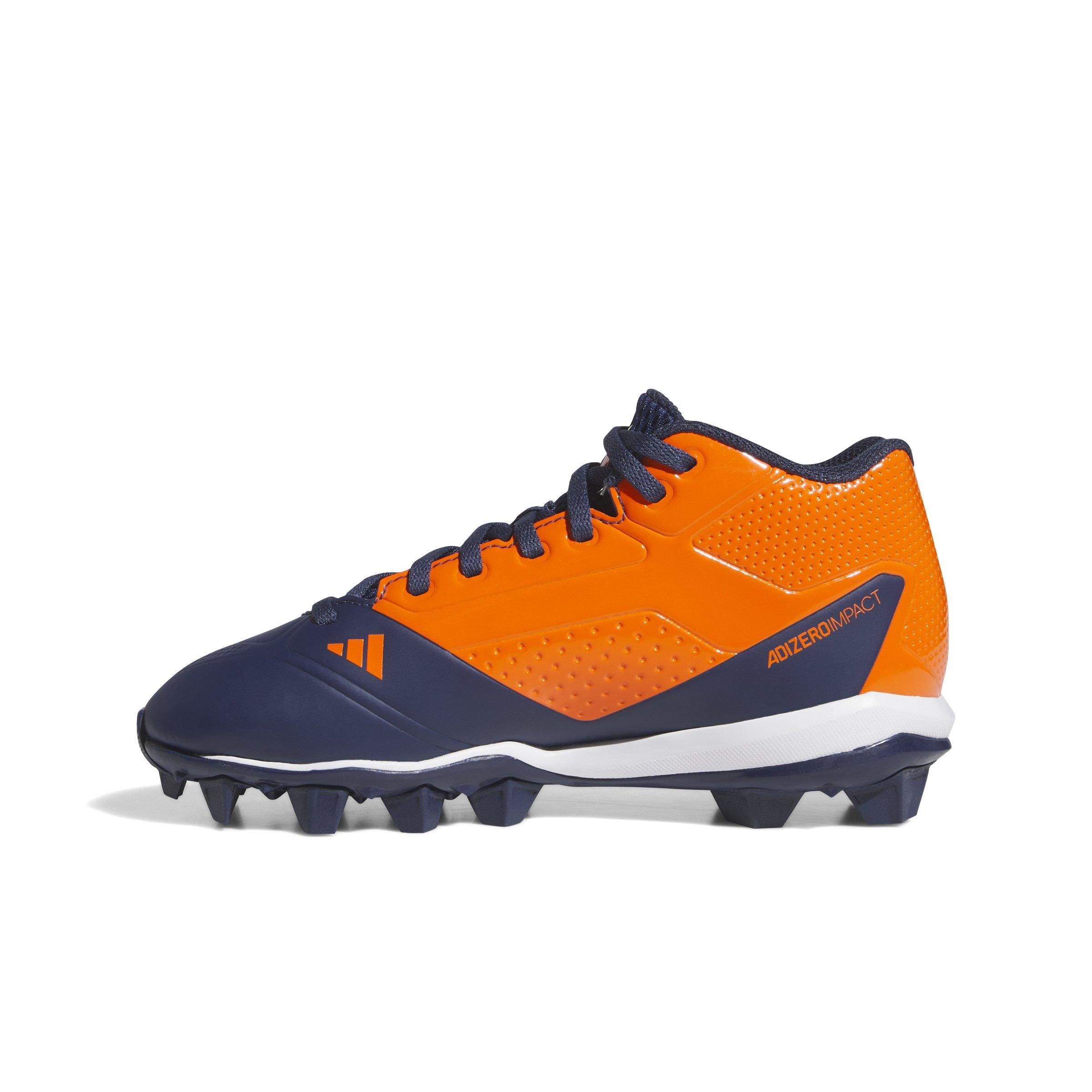adidas Adizero Impact Molded Grade School Boys' "Team Navy Blue 2/Team Orange" Baseball Cleat