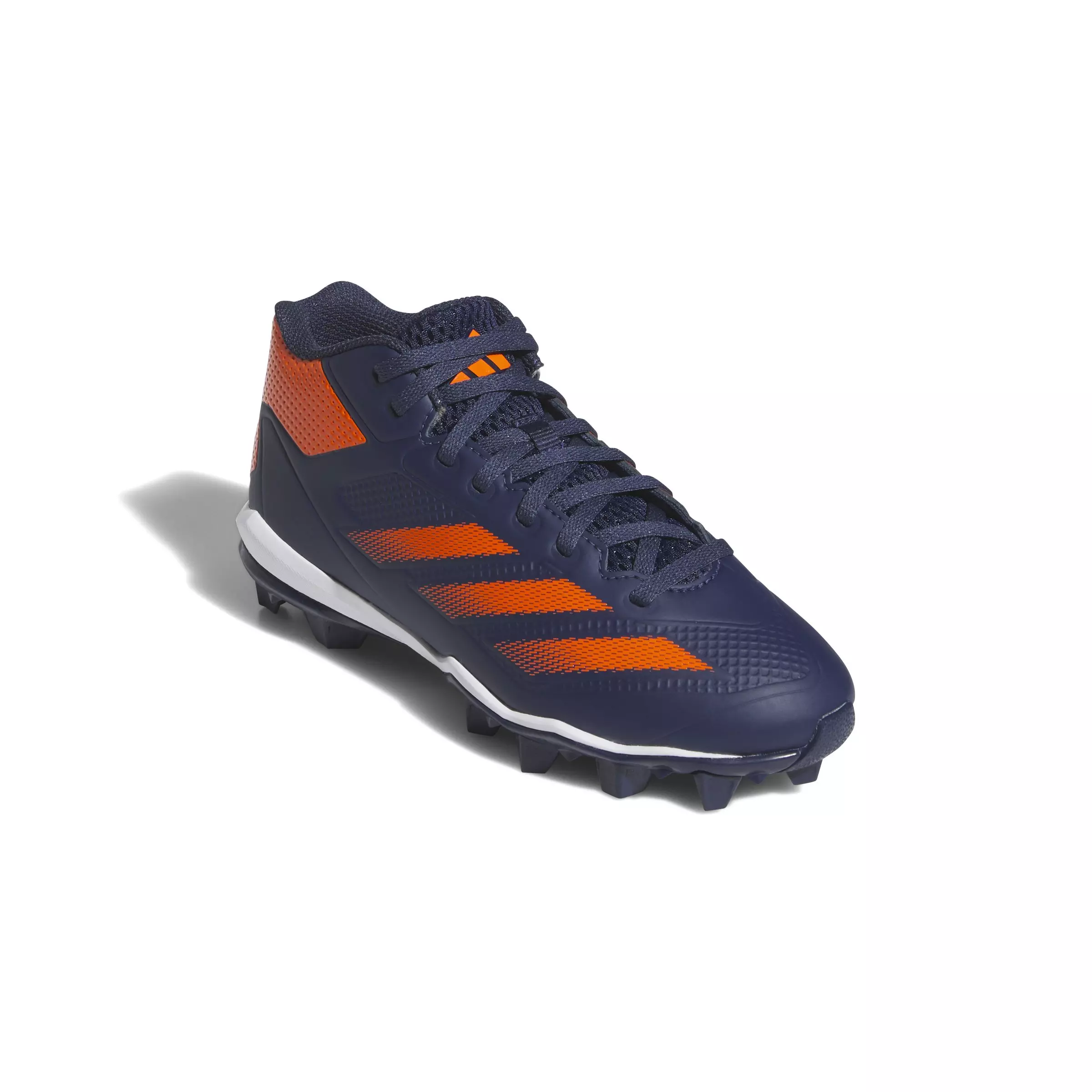 adidas Adizero Impact Molded "Team Navy Blue 2/Team Orange" Grade School Boys' Baseball Cleat - NAVY/ORANGE/ORANGE