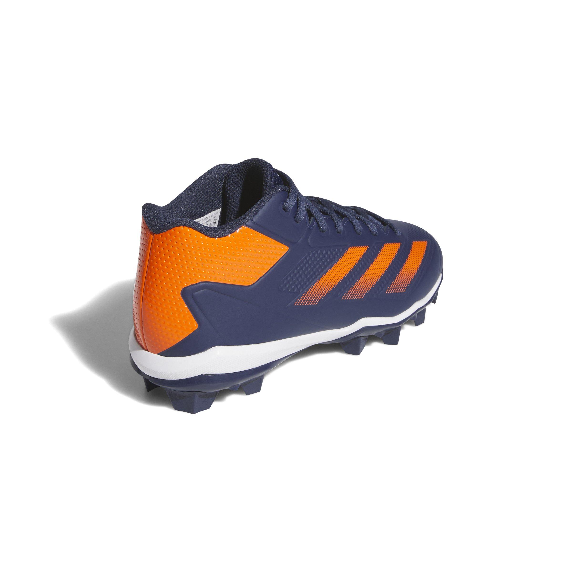 adidas Adizero Impact Molded Grade School Boys' "Team Navy Blue 2/Team Orange" Baseball Cleat