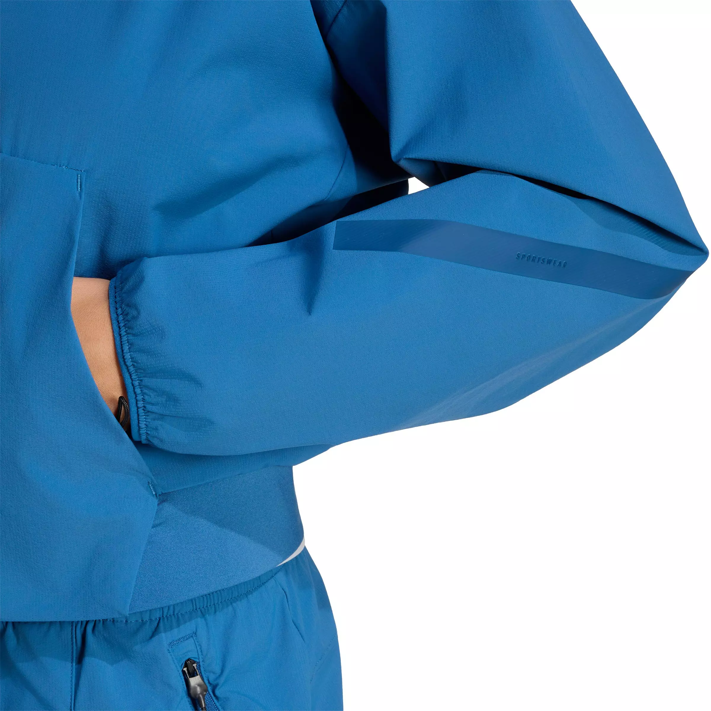 adidas Women's Z.N.E. Woven Bomber Jacket - Blue - BLUE