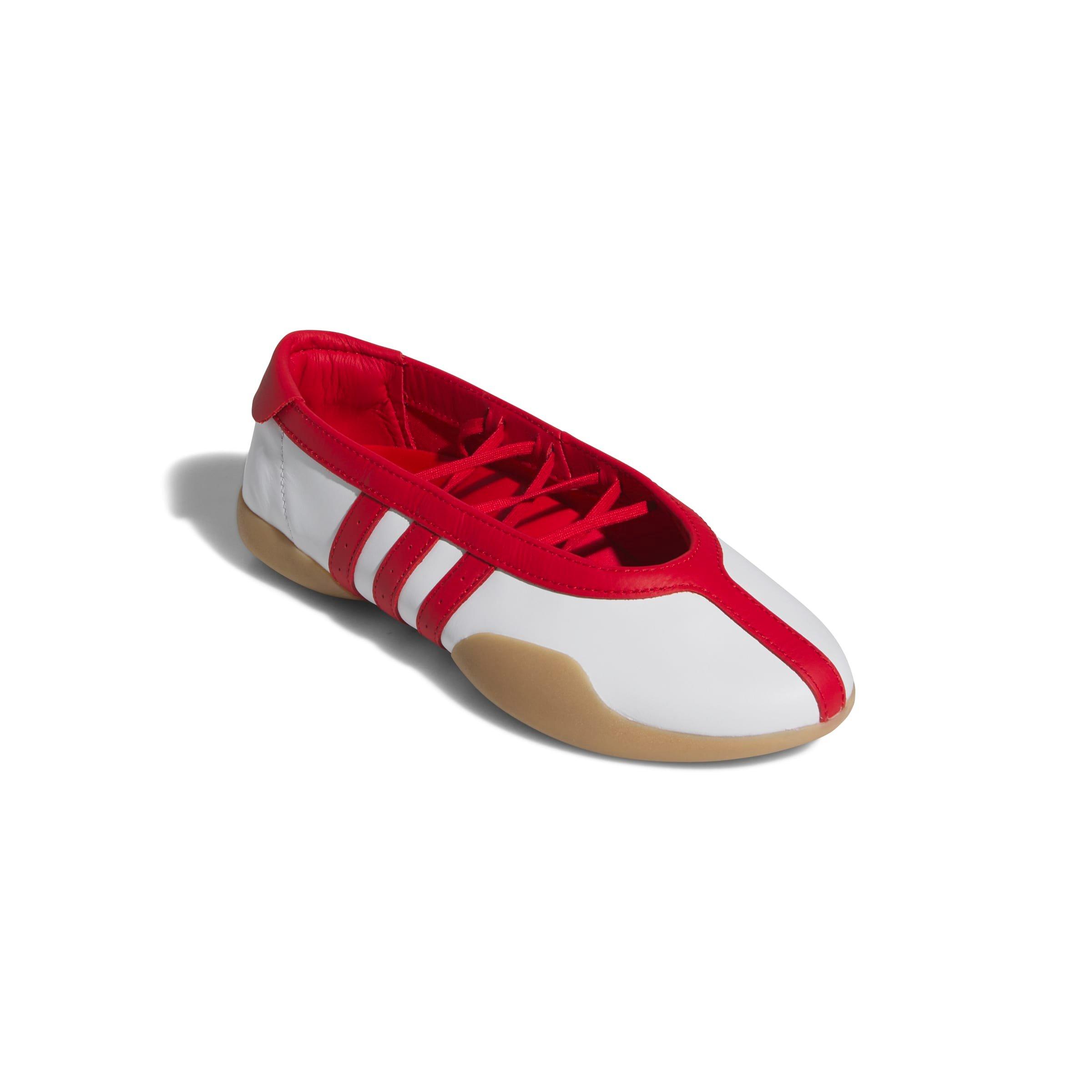 adidas Taekwondo Mei "Ftwr White/Better Scarlet/Gum 3" Women's Shoe - WHITE/SCARLET/GUM Thumbnail View 3