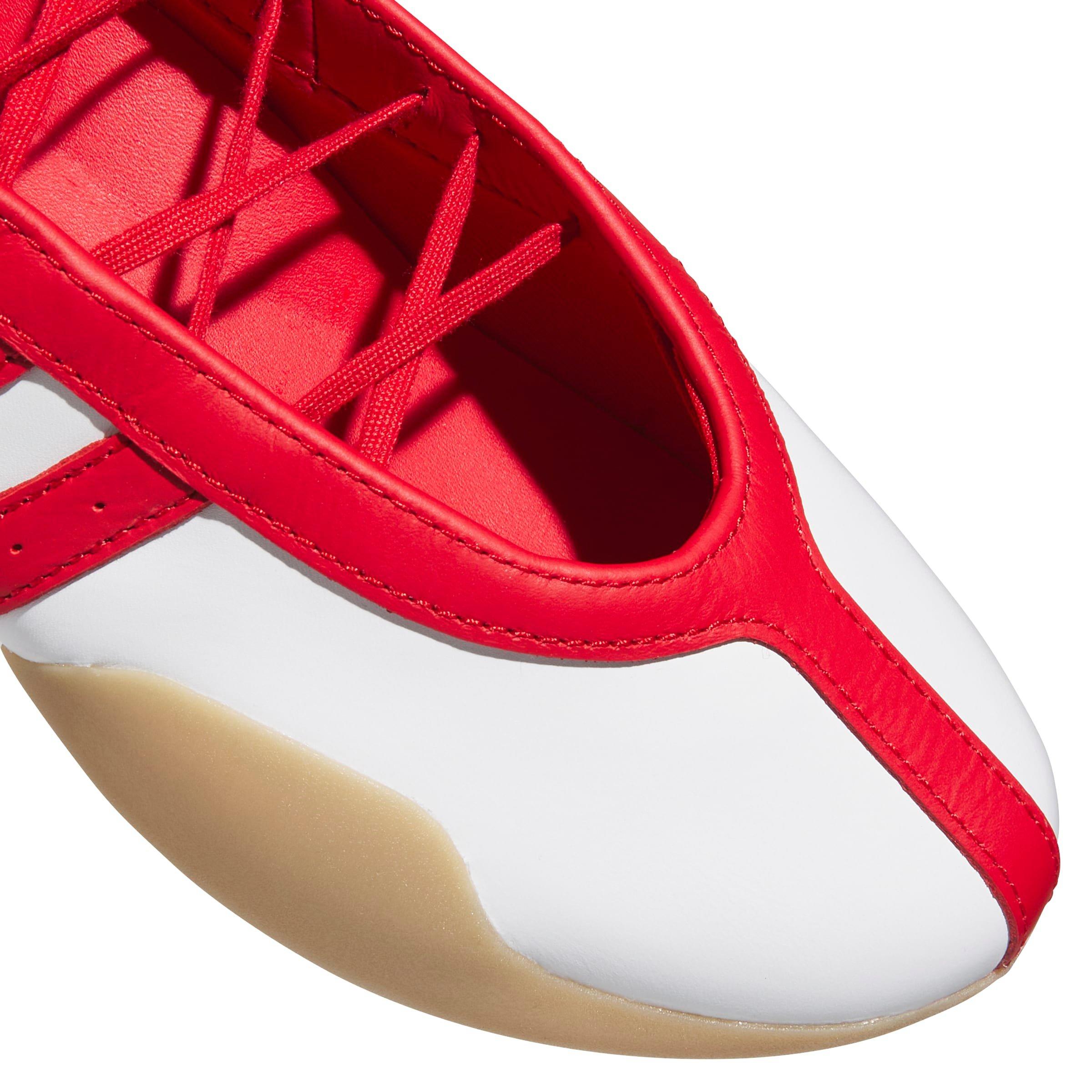 adidas Taekwondo Mei "Ftwr White/Better Scarlet/Gum 3" Women's Shoe - WHITE/SCARLET/GUM Thumbnail View 7